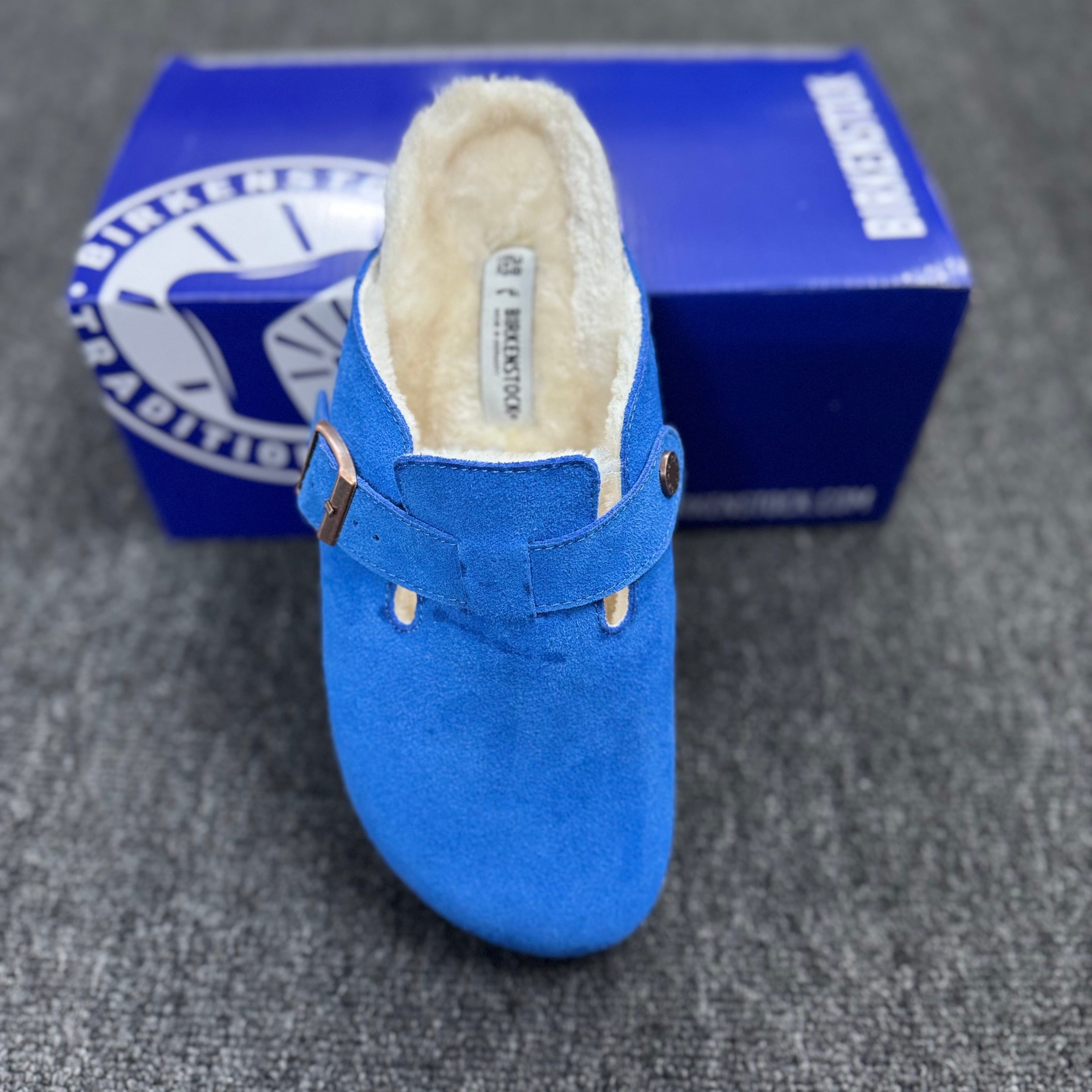 Birkenstock Boston Suede Fleece-Lined Casual Shoes
