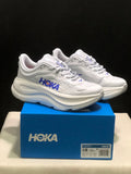 Hoka One One Bondi 9 White Comfortable Low-top Running Shoes Sneakers