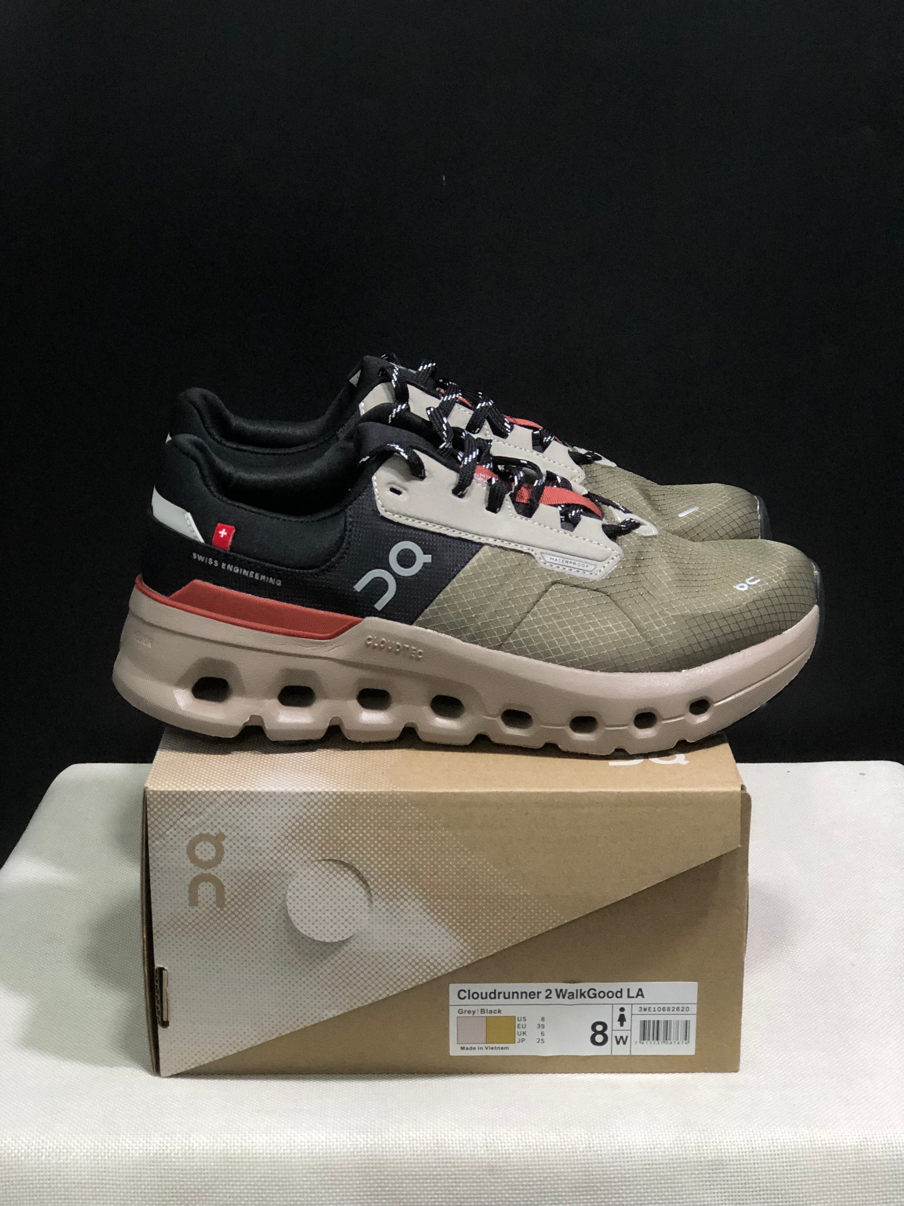 On Running Cloudrunner 2 Waterproof Casual Running Shoes Olive/Mahogamy
