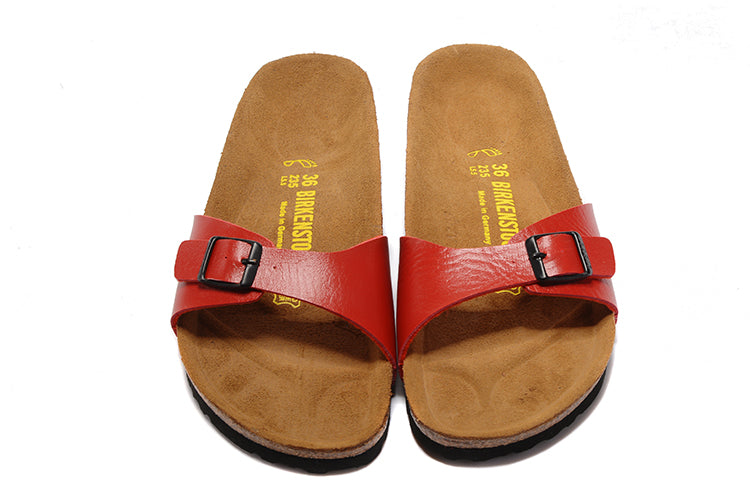 Birkenstock Madrid Single Strap Slide Matte Leather Sandals