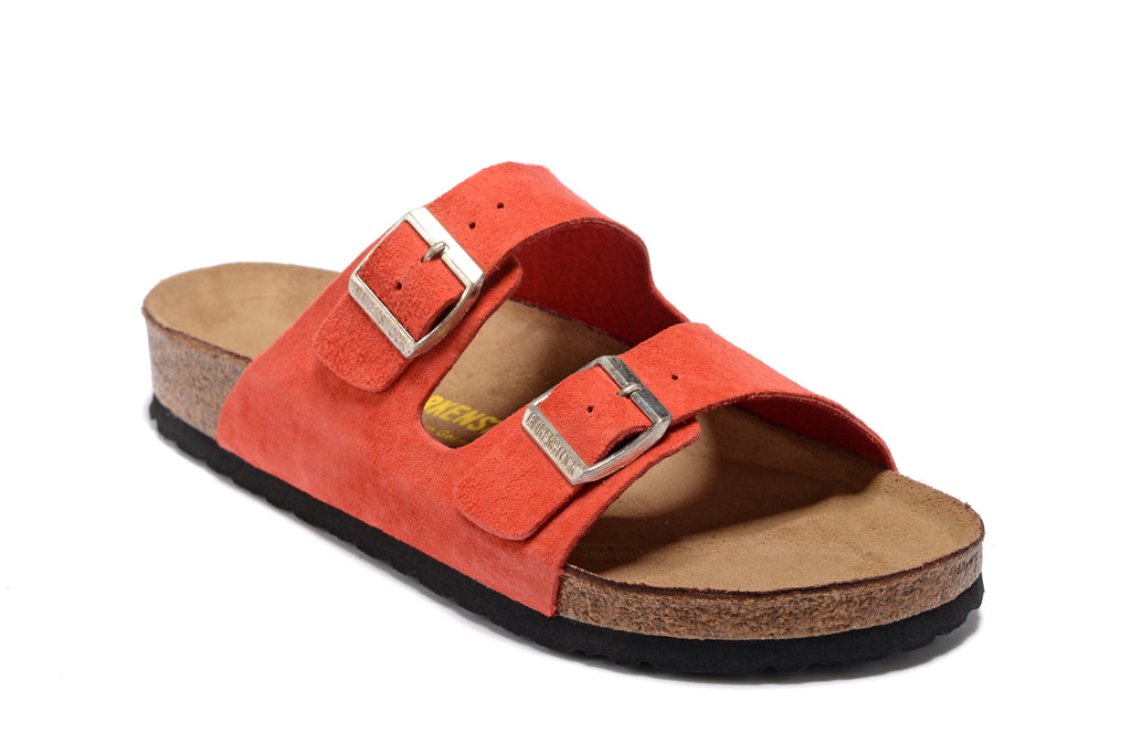 Birkenstock Arizona Two Buckle Suede Leather Sandal