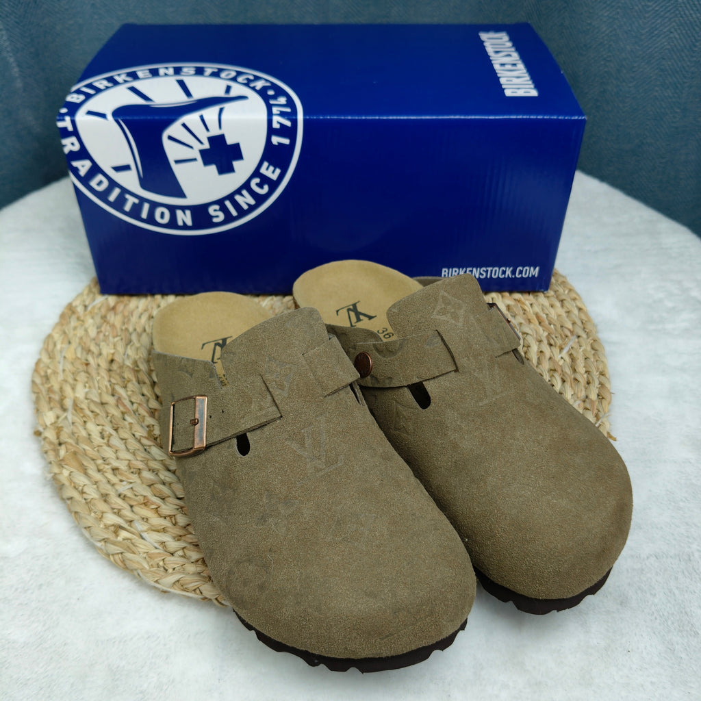 Birkenstock Boston Suede Leather Casual Shoes Joint Edition