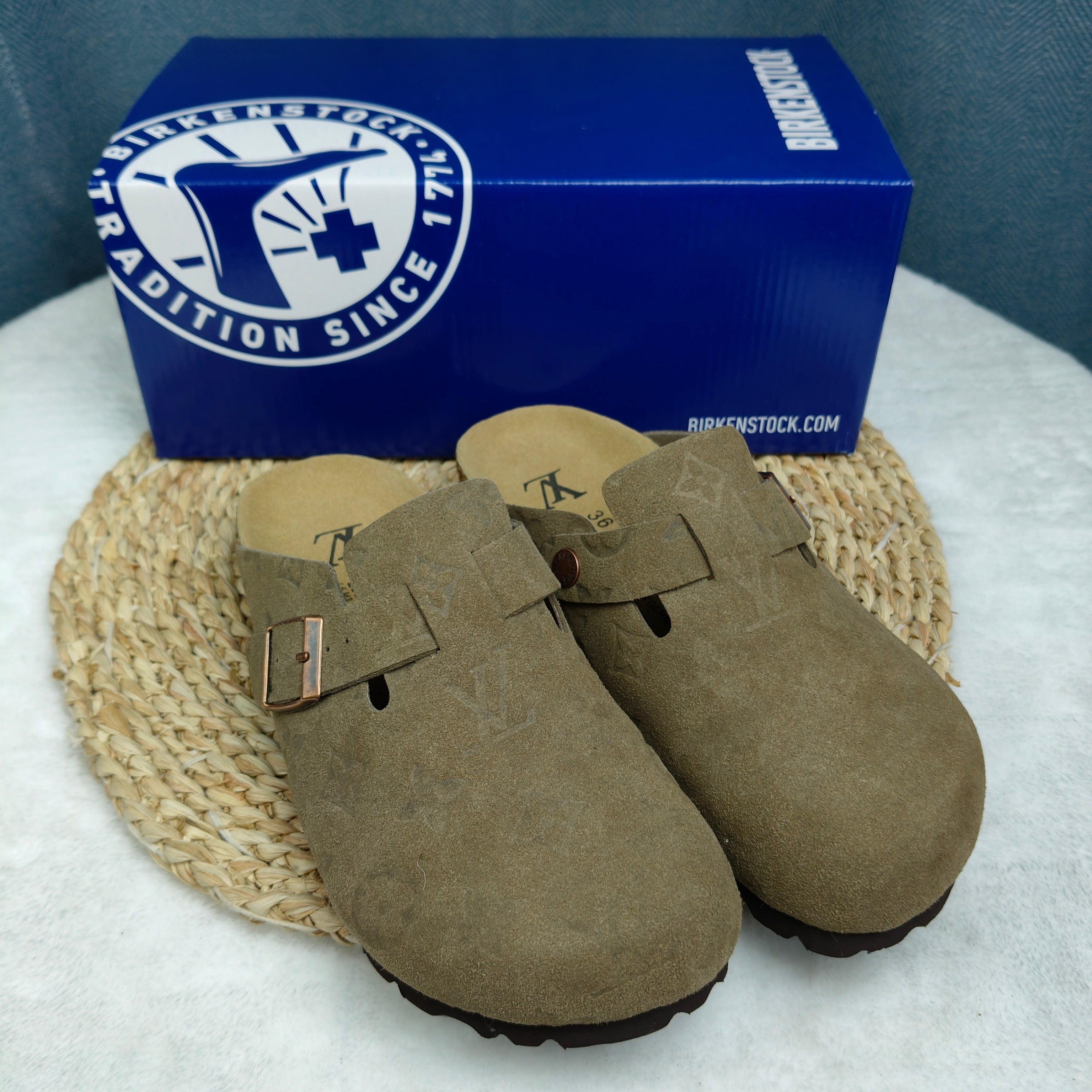 Birkenstock Boston Suede Leather Casual Shoes Joint Edition
