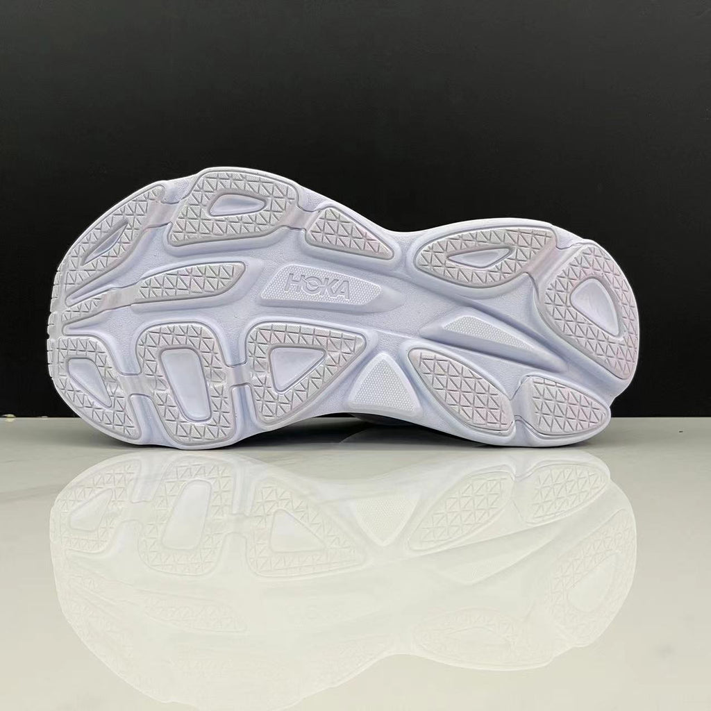 Hoka One One Bondi 8 Breathable Low-top Running Shoes Sneakers White
