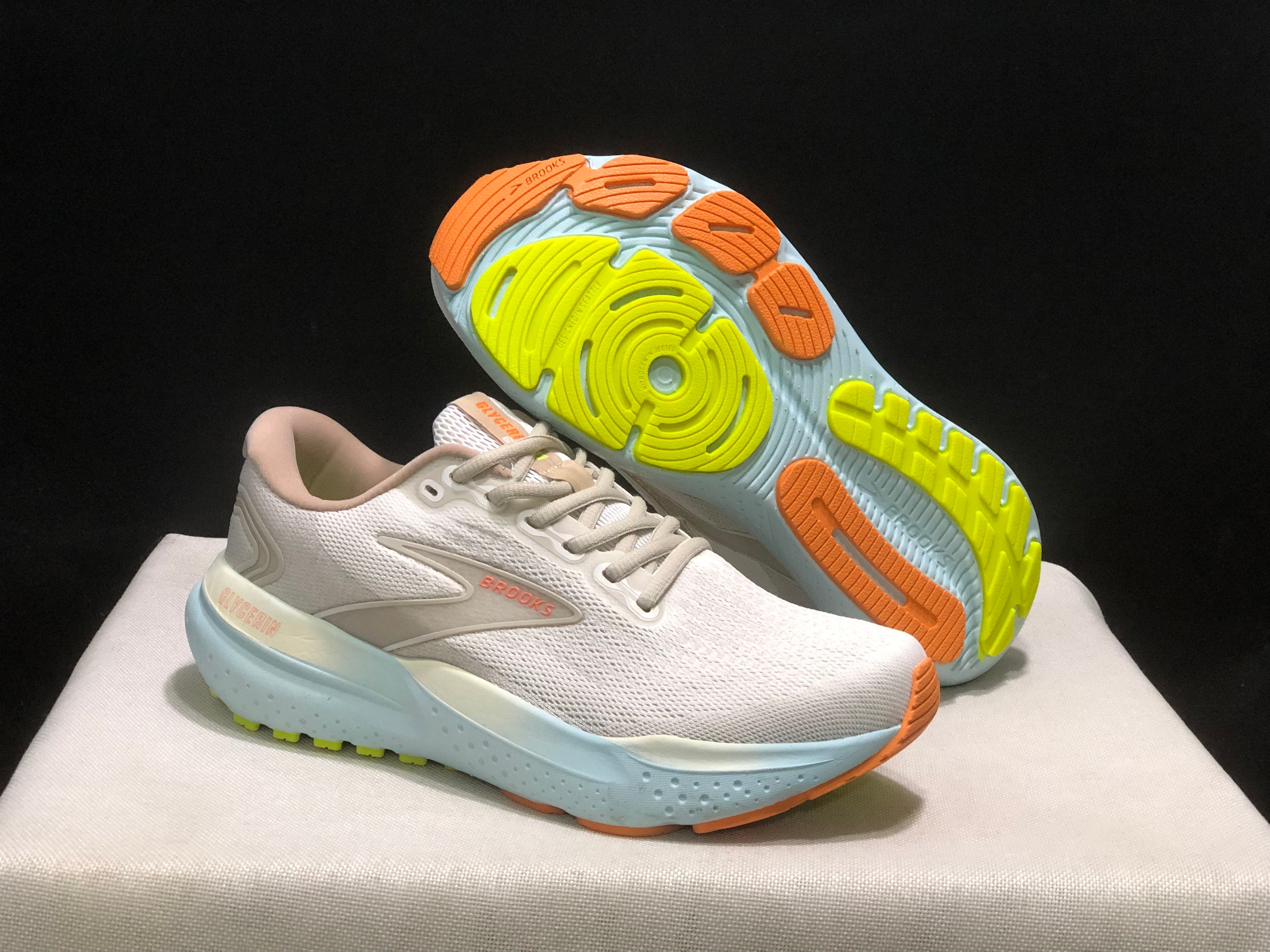 Brooks Glycerin 21 Low-top Casual Running Shoes Glass Blue