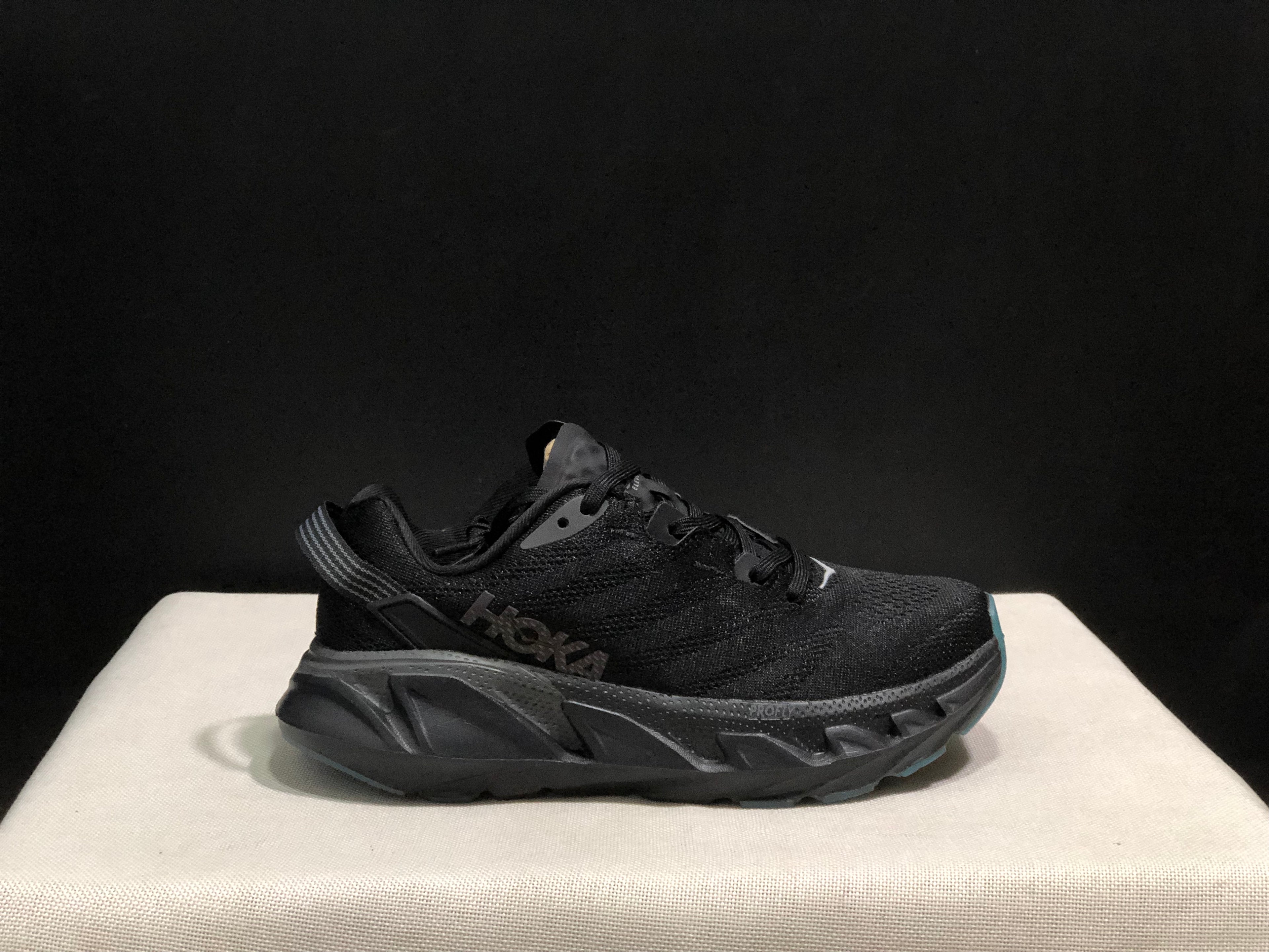 Hoka One One Elevon 2 Anti-slip Wear-resistant Running Shoes Sneakers Black