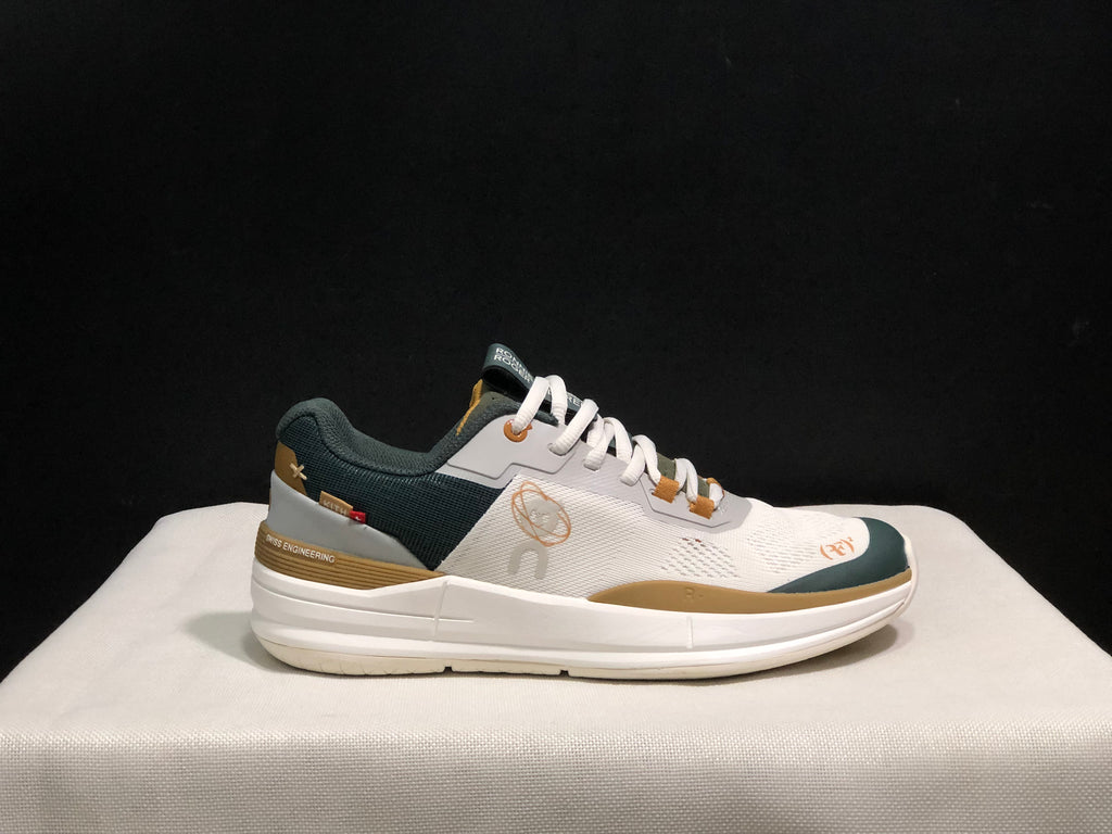 On Running The Roger Rro Durable And Breathable Tennis Shoes Beige/Ink Green