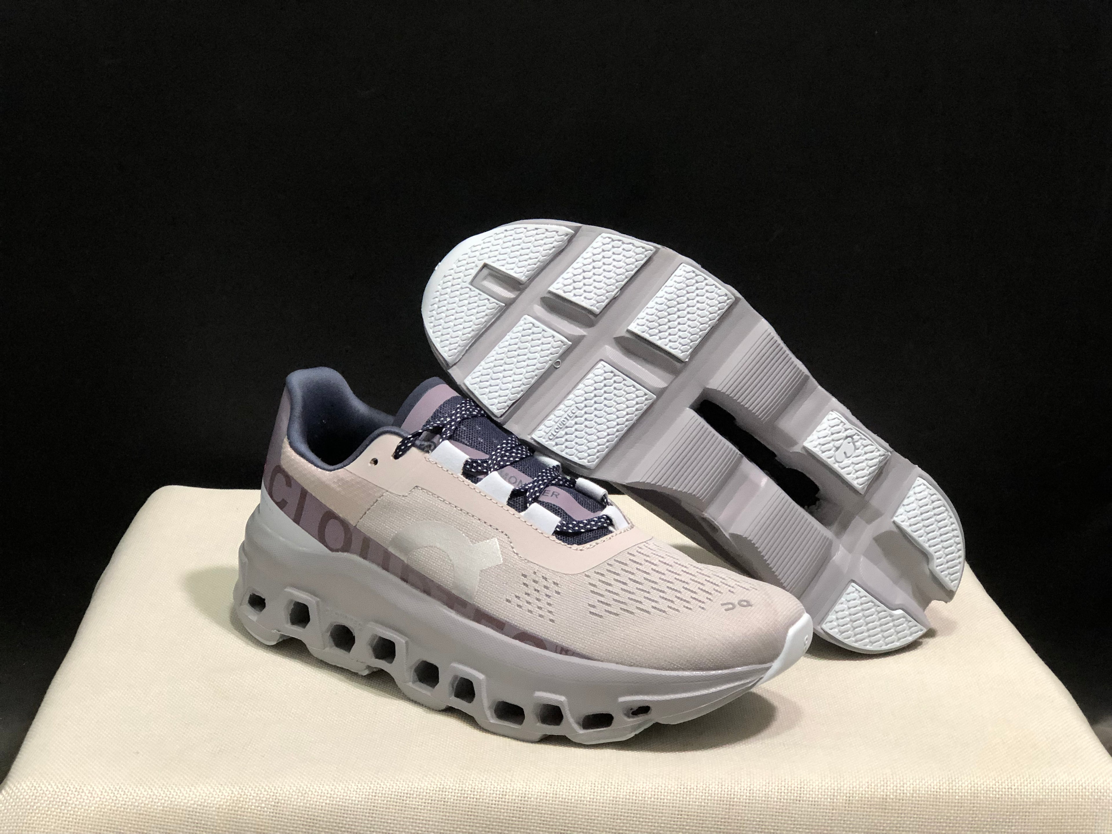 On Running Cloudmonster Grey Anti-Slip Running Shoes