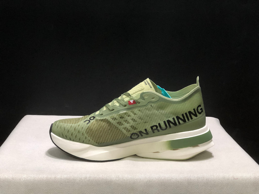 On Running Cloudspike Amplius Shock-Absorbing And Wear-Resistant Marathon Road Running Shoes Green
