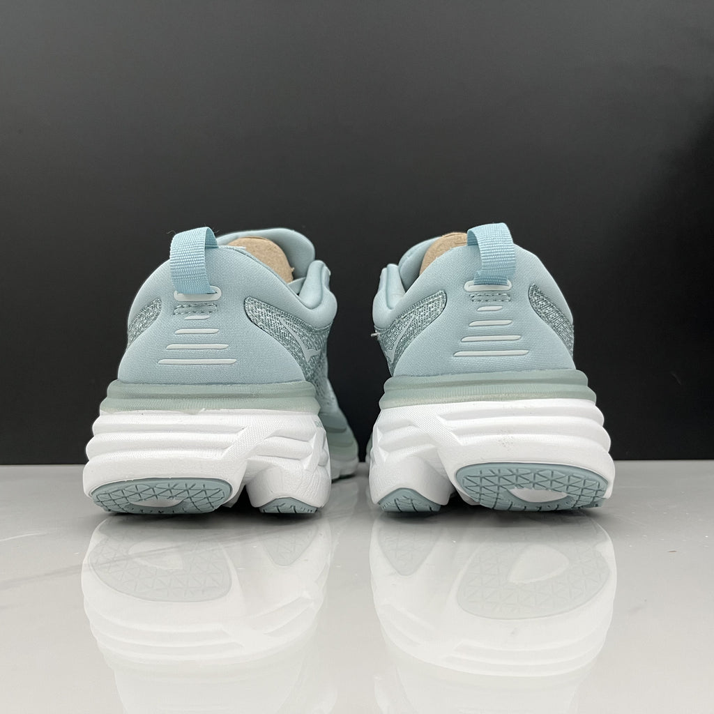 Hoka One One Bondi 8 Breathable Low-top Running Shoes Sneakers Blue Gray