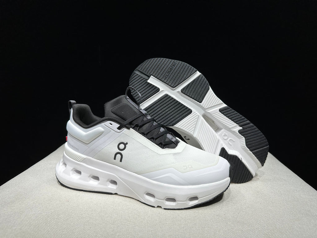 On Running Cloudnova X Comfortable Anti-Slip Running Shoes Black/Ivory White