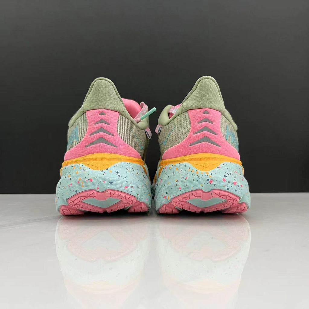 Hoka One One Clifton 8 Fashion Shoes Shock-absorbing Sneakers Light Green