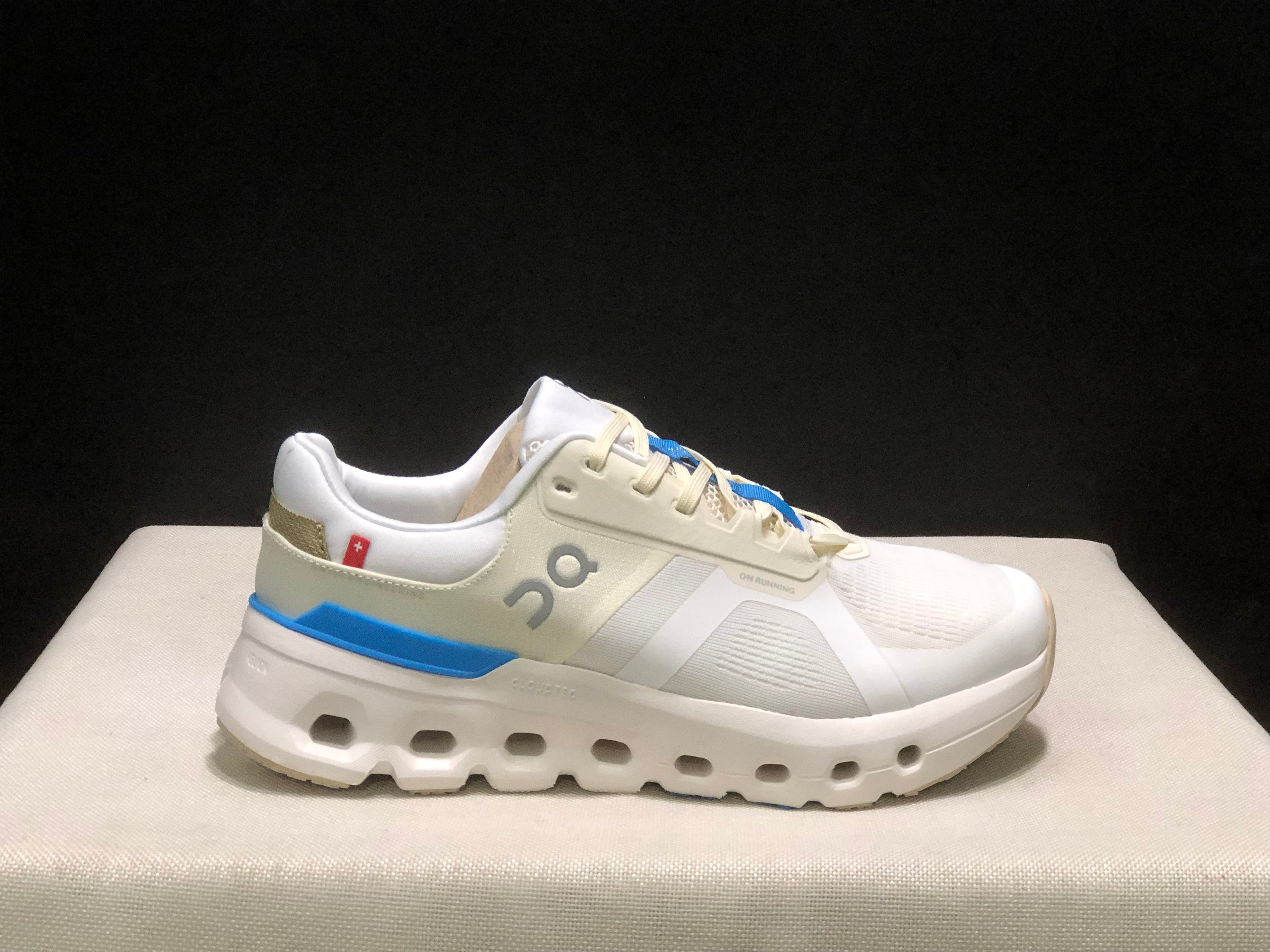 On Running Cloudrunner 2 Mesh Breathable Running Shoes Beige/Skyblue