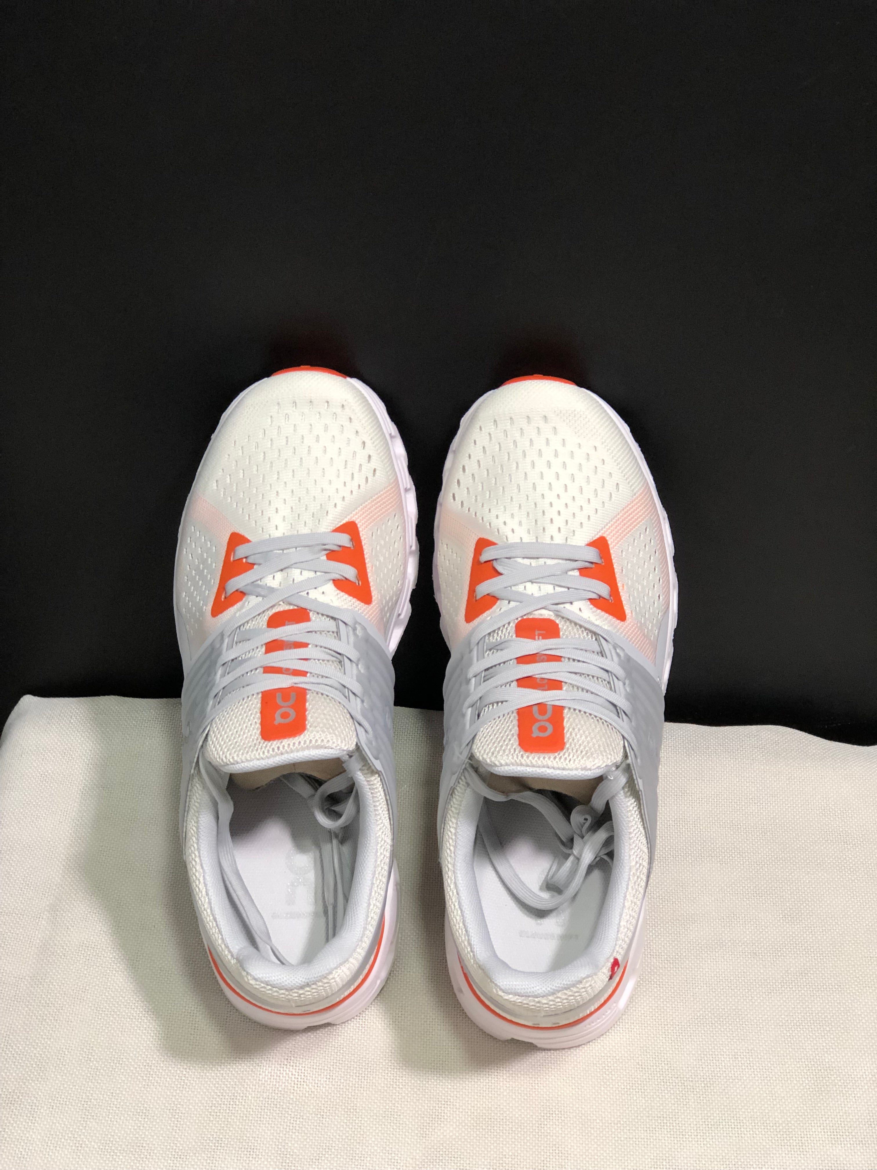 On Running Cloudswift Cushioning Running Shoes Light Grey/Orange/Milky White