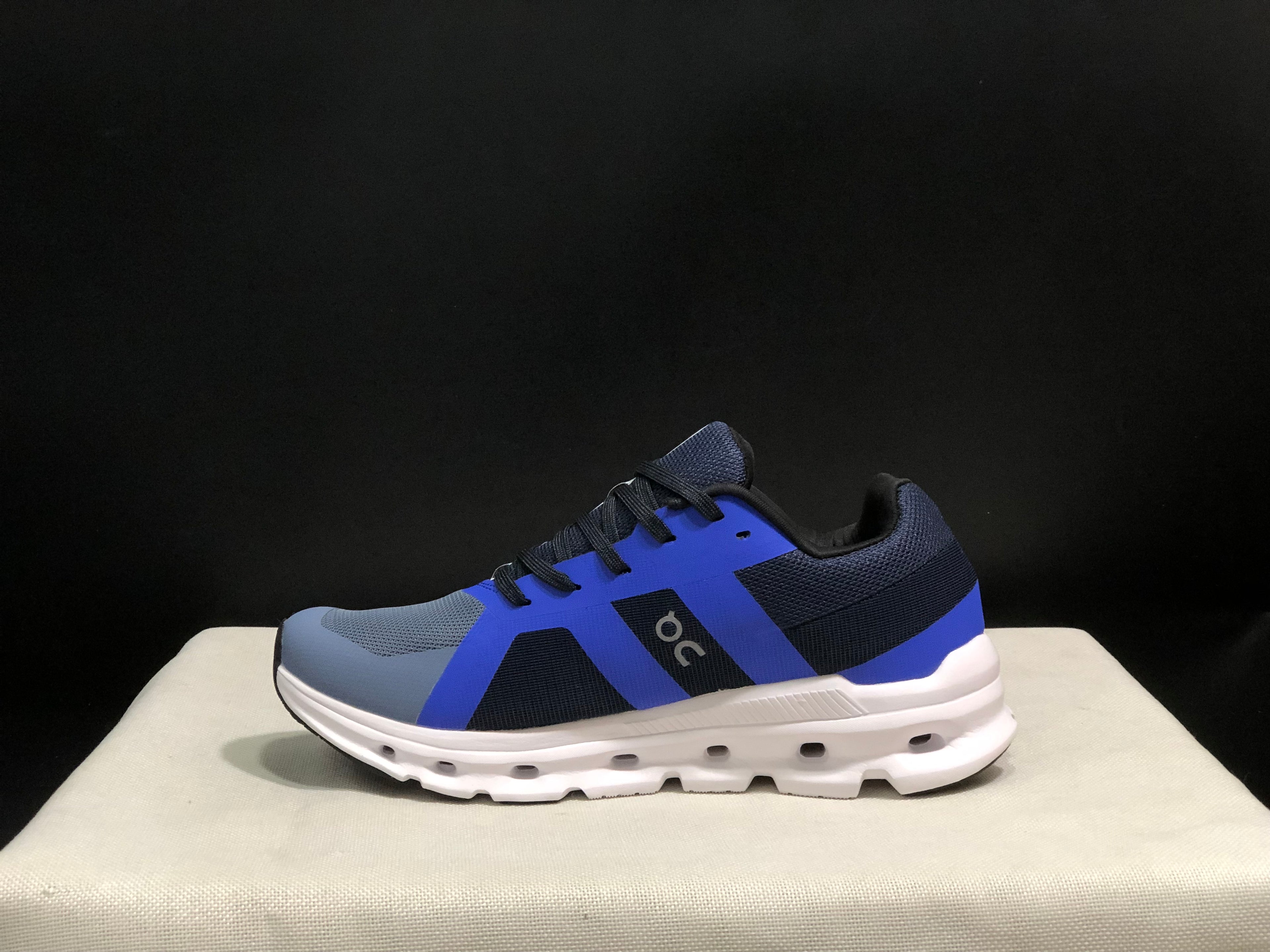 On Running Cloudrunner Anti-Slip Sports Running Shoes Haze Blue/White