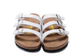 Birkenstock Florida Three-Buckle Matte Leather Sandals