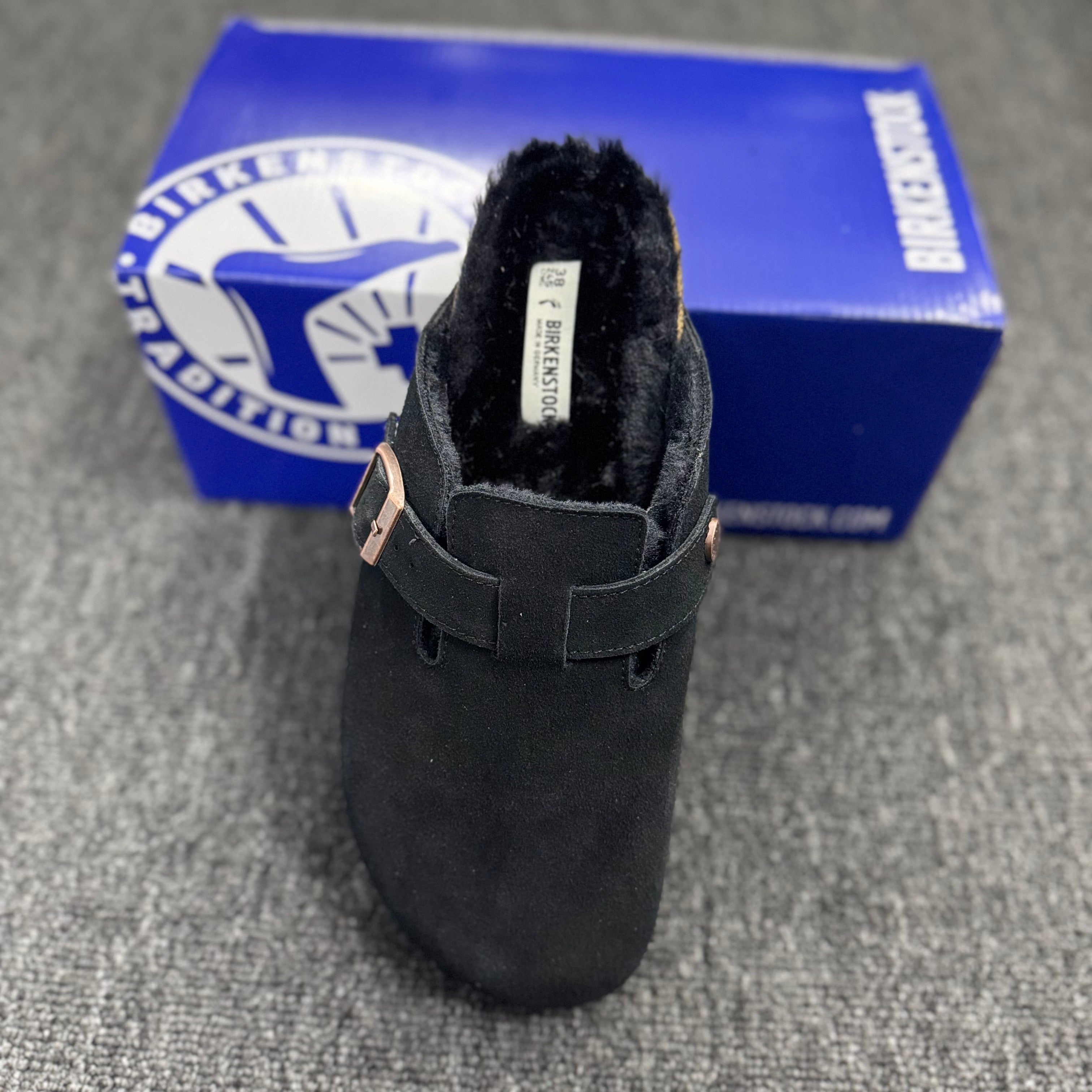 Birkenstock Boston Suede Fleece-Lined Casual Shoes