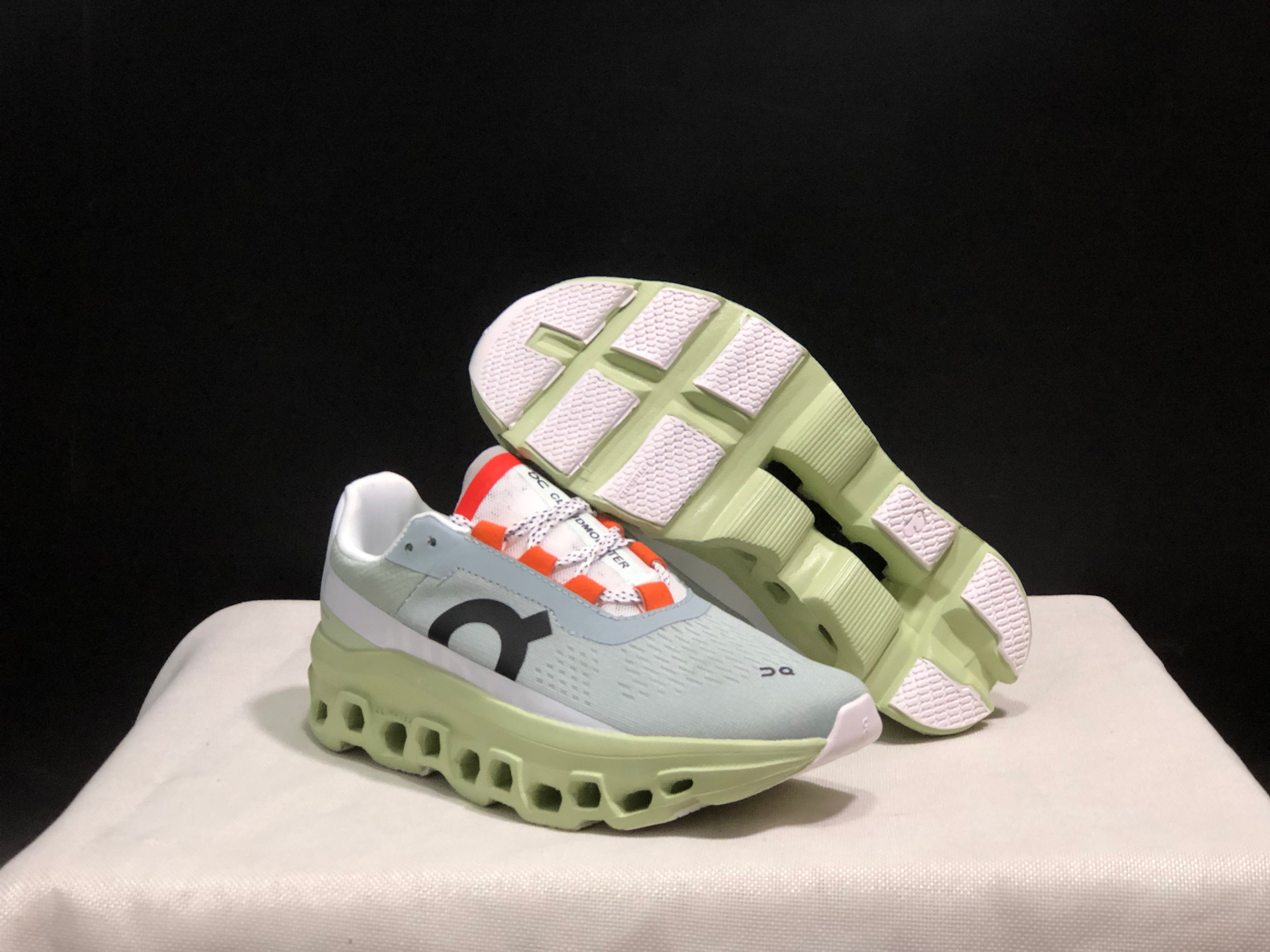 On Running Cloudmonster Green Anti-Slip Running Shoes