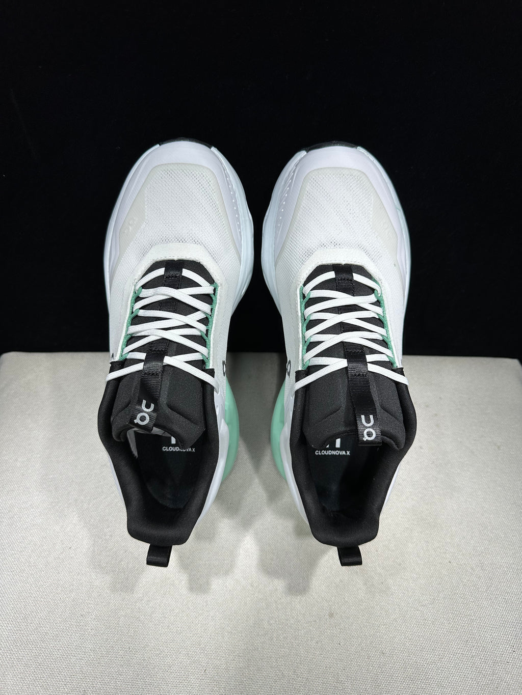 On Running Cloudnova X Comfortable Anti-Slip Running Shoes White/Tiffany Blue