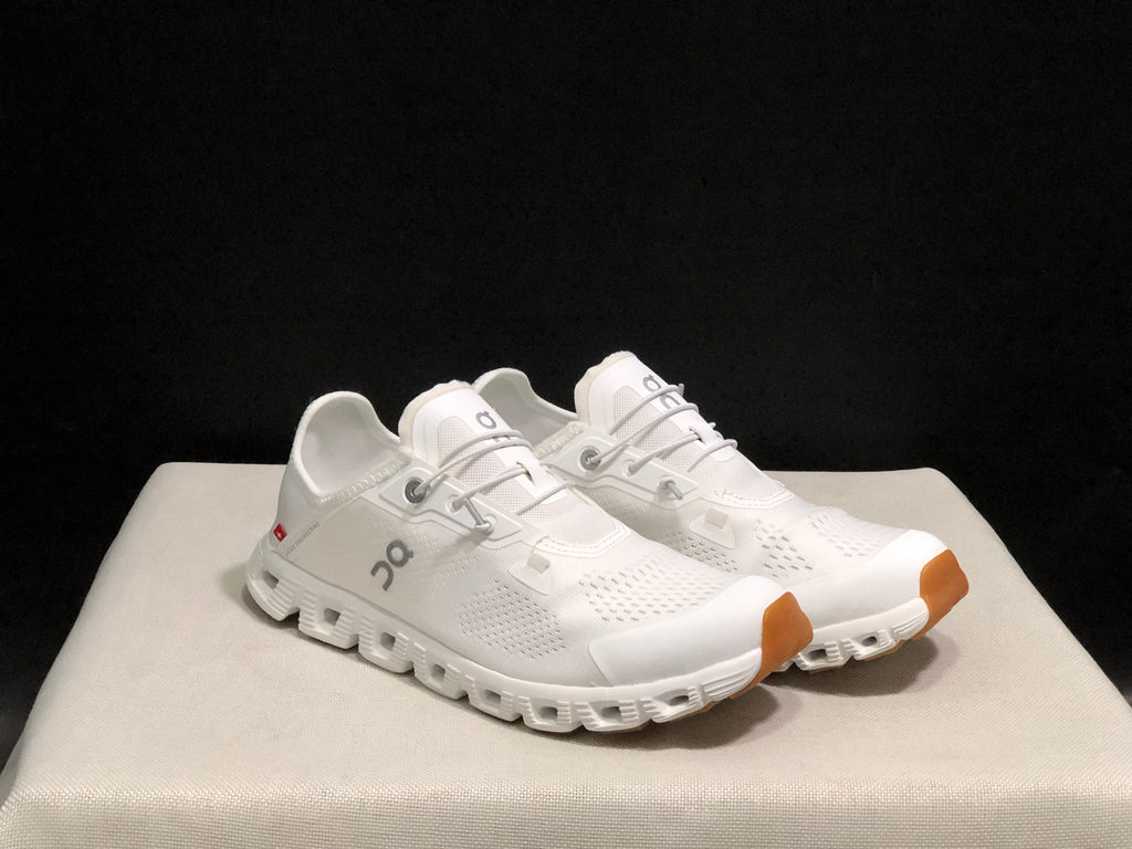On Running Cloud 5 Coast Convenient And Breathable Running Shoes Pure White