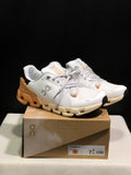 On Running Cloudflow 4 Shock-Absorbing And Wear-Resistant Running Shoes White/Copper