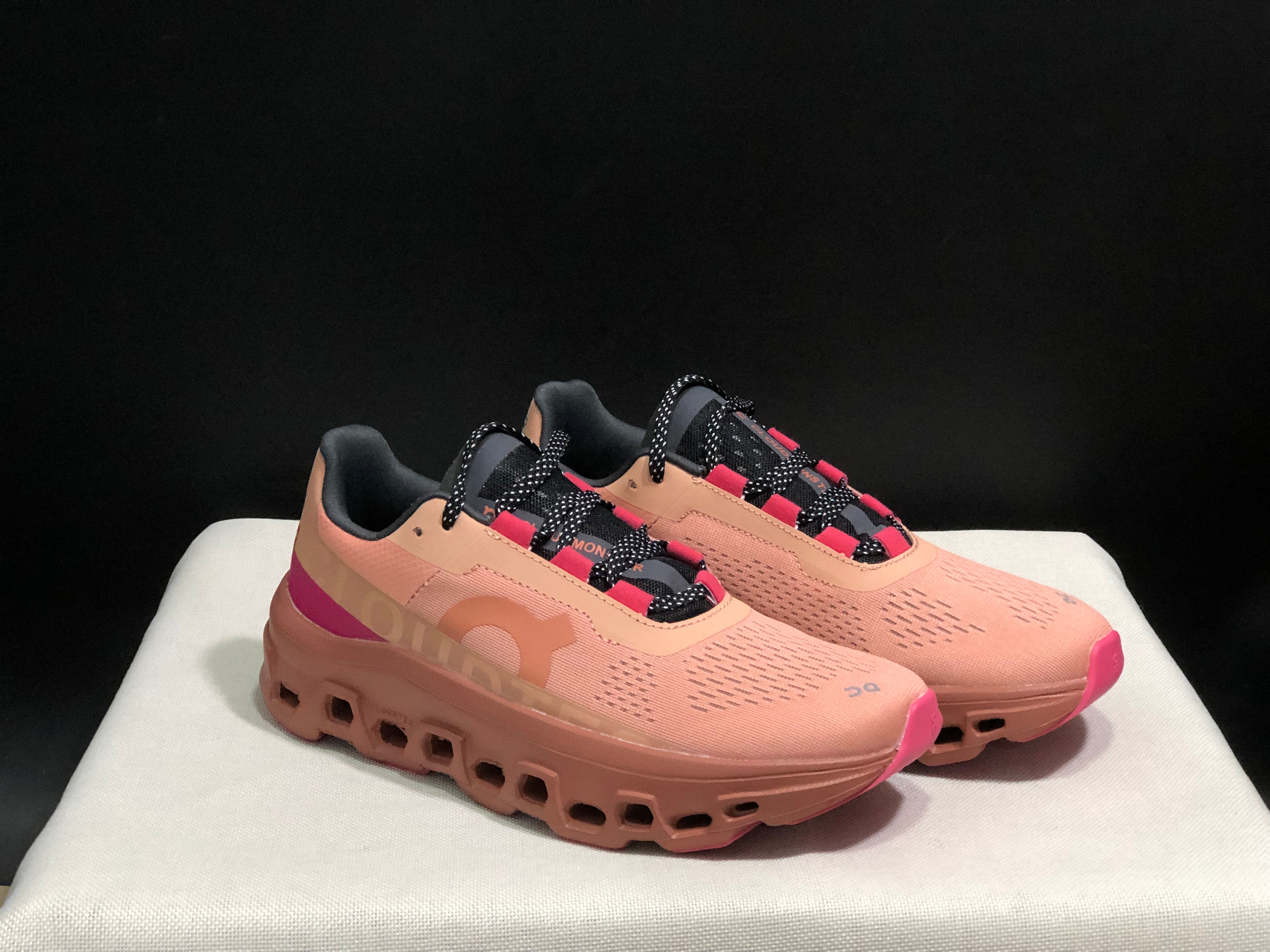 On Running Cloudmonster Anti-Slip Running Shoes Orange Red