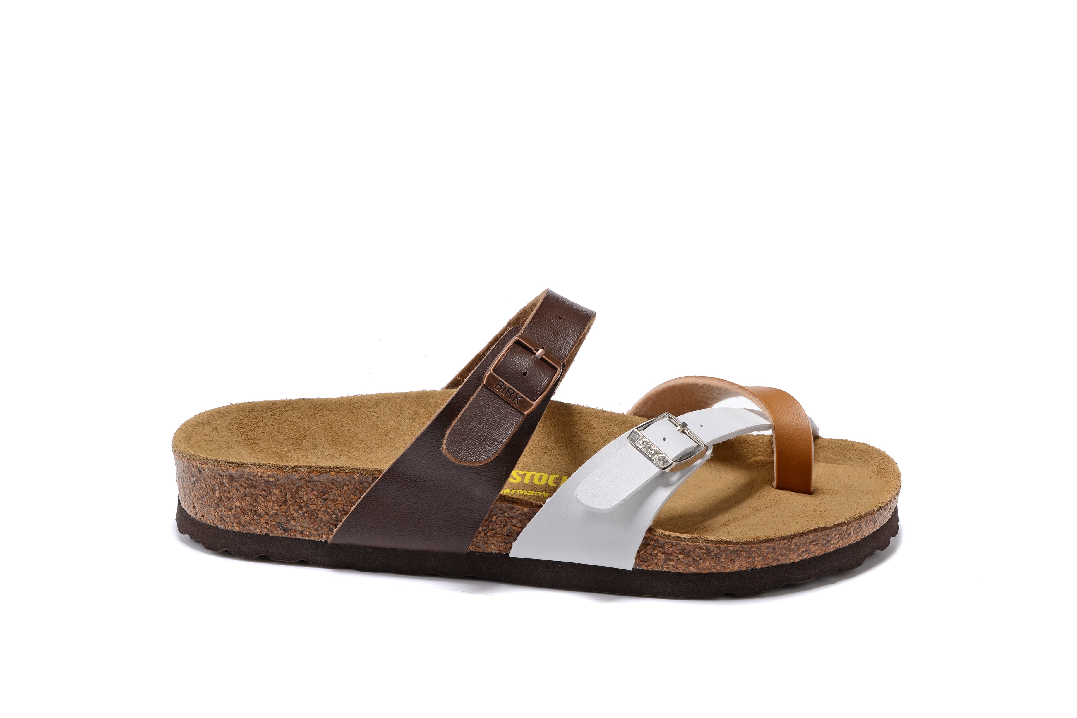 Birkenstock Mayari Three-Colour Toe Loop Leather Sandals