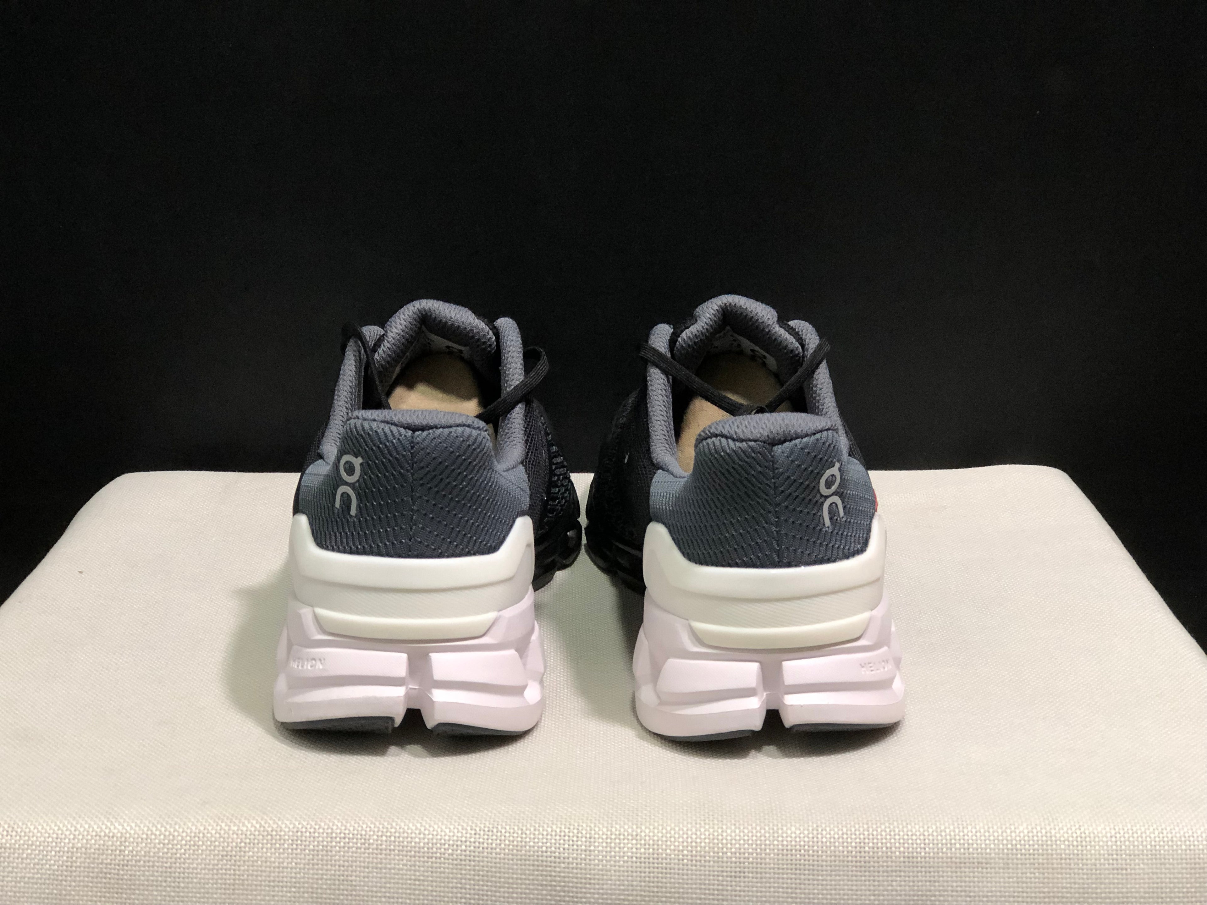 On Running Cloudflyer Black/White Shock-Absorbing Running Shoes