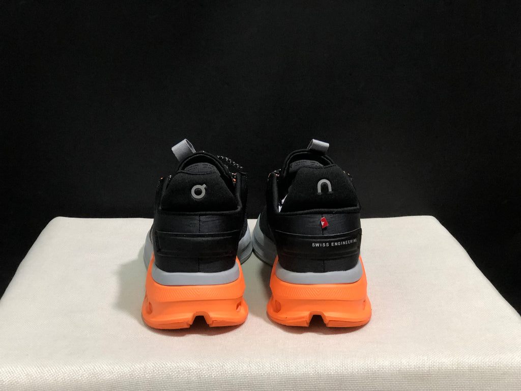 On Running Cloudnova Flux Comfortable Running Shoes Black/Flame
