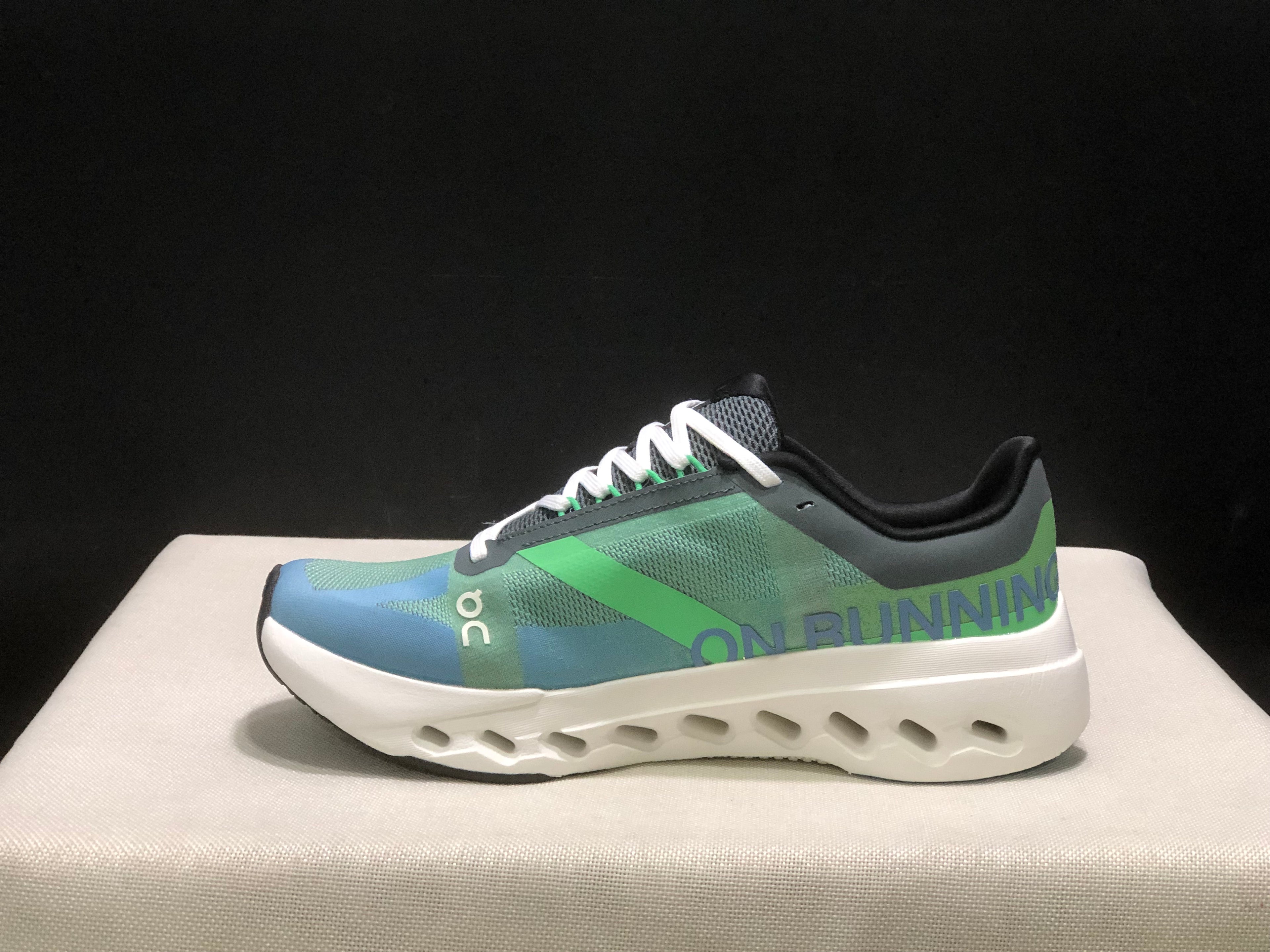 On Running Cloudsurfer Next Casual Running Shoes Green Blue/Ivory