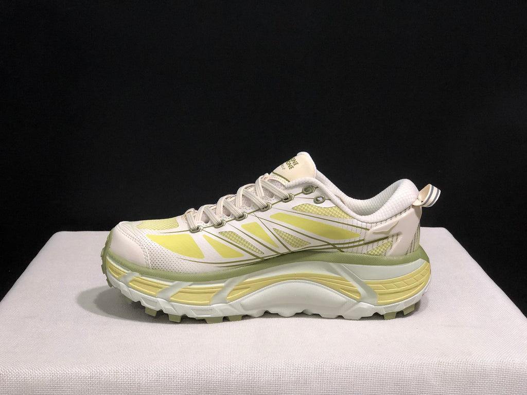 Hoka One One Mafate Speed 2 Mountain Anti-slip Running Shoes Sneakers Light Yellow