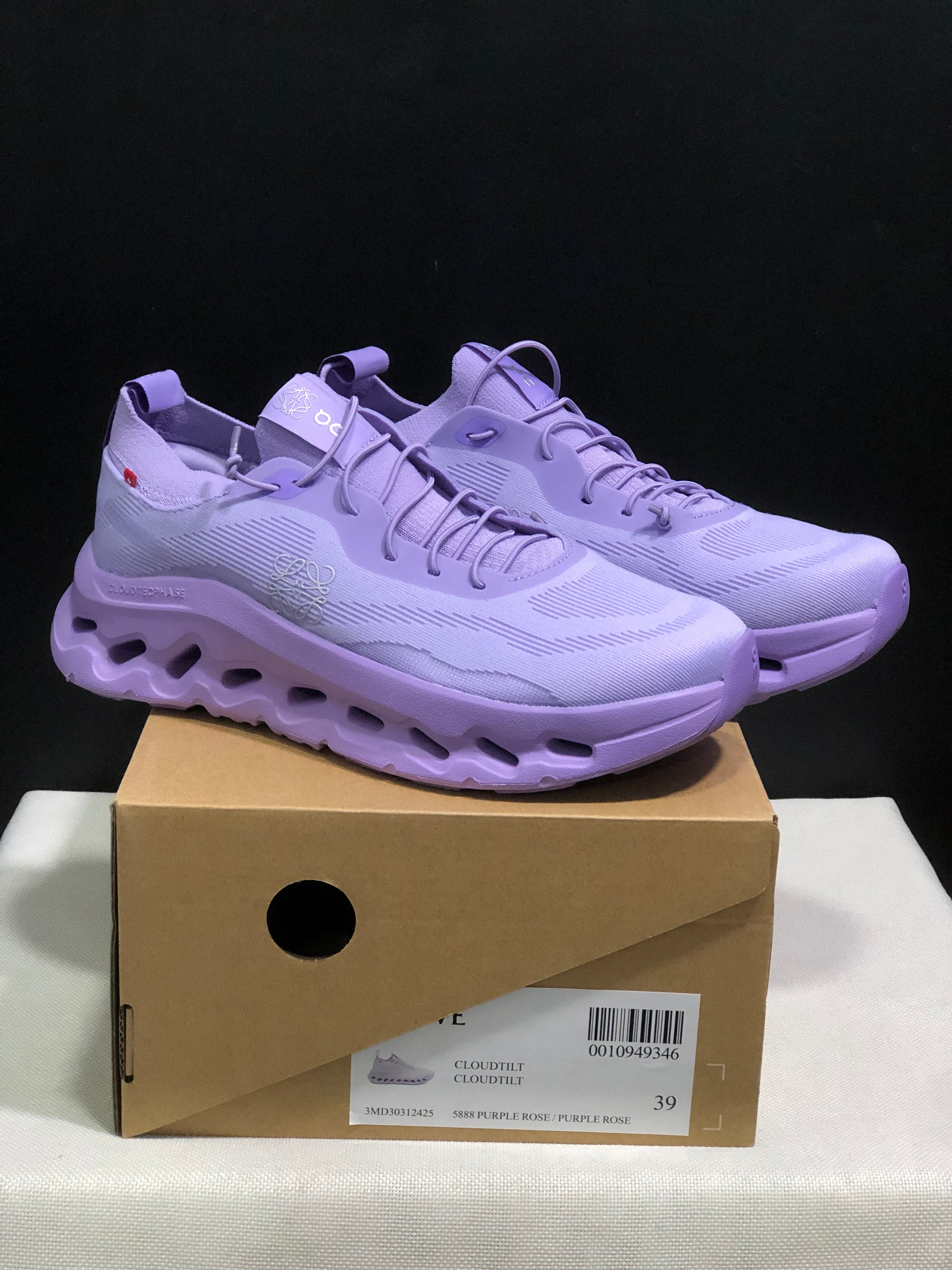LOEWE x On Running Cloudtilt Running Shoes Co-Signed Edition Purple Rose