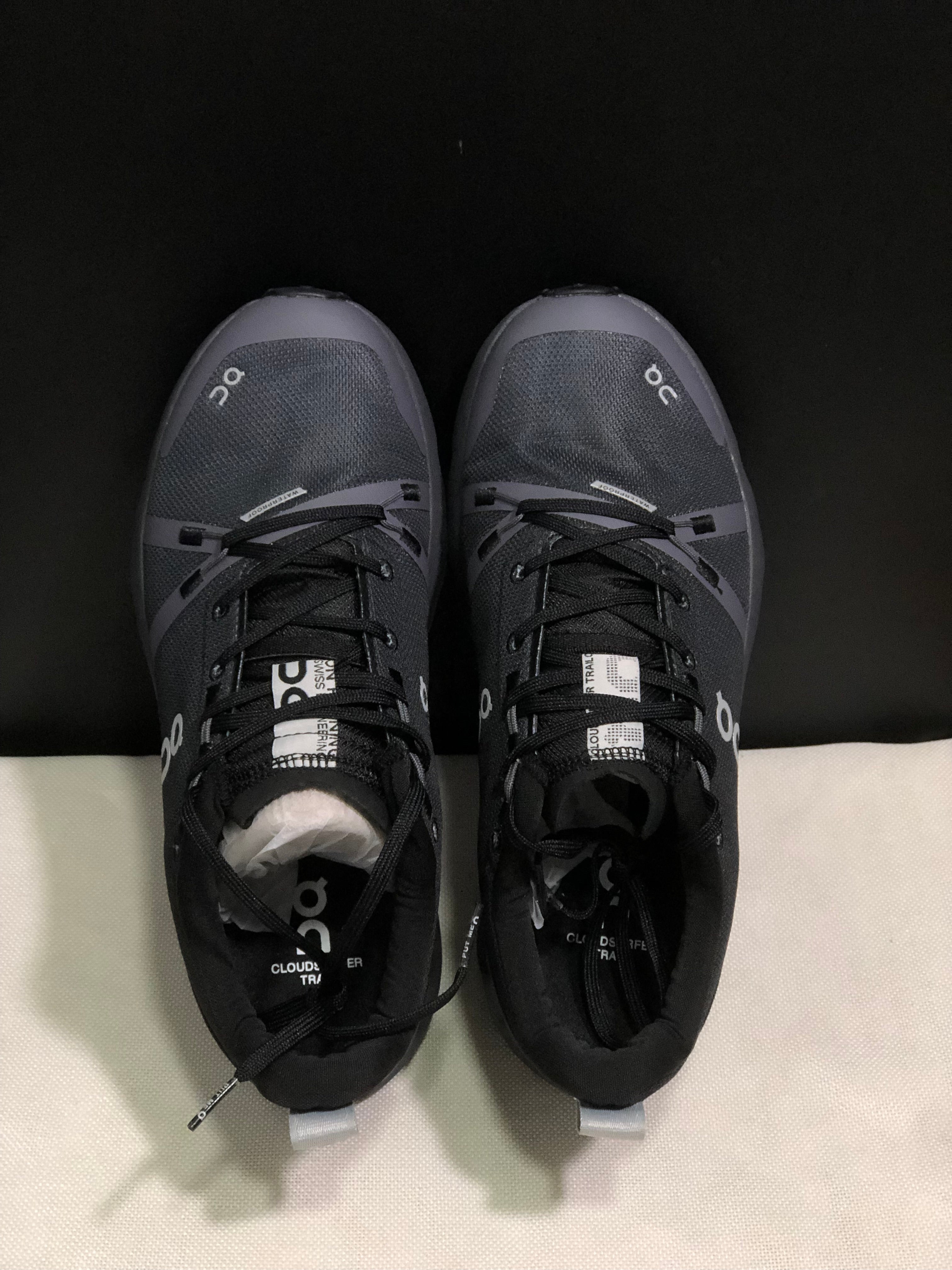 On Running Cloudsurfer Trail Waterproof Comfortable And Breathable Running Shoes Dark Grey/Black