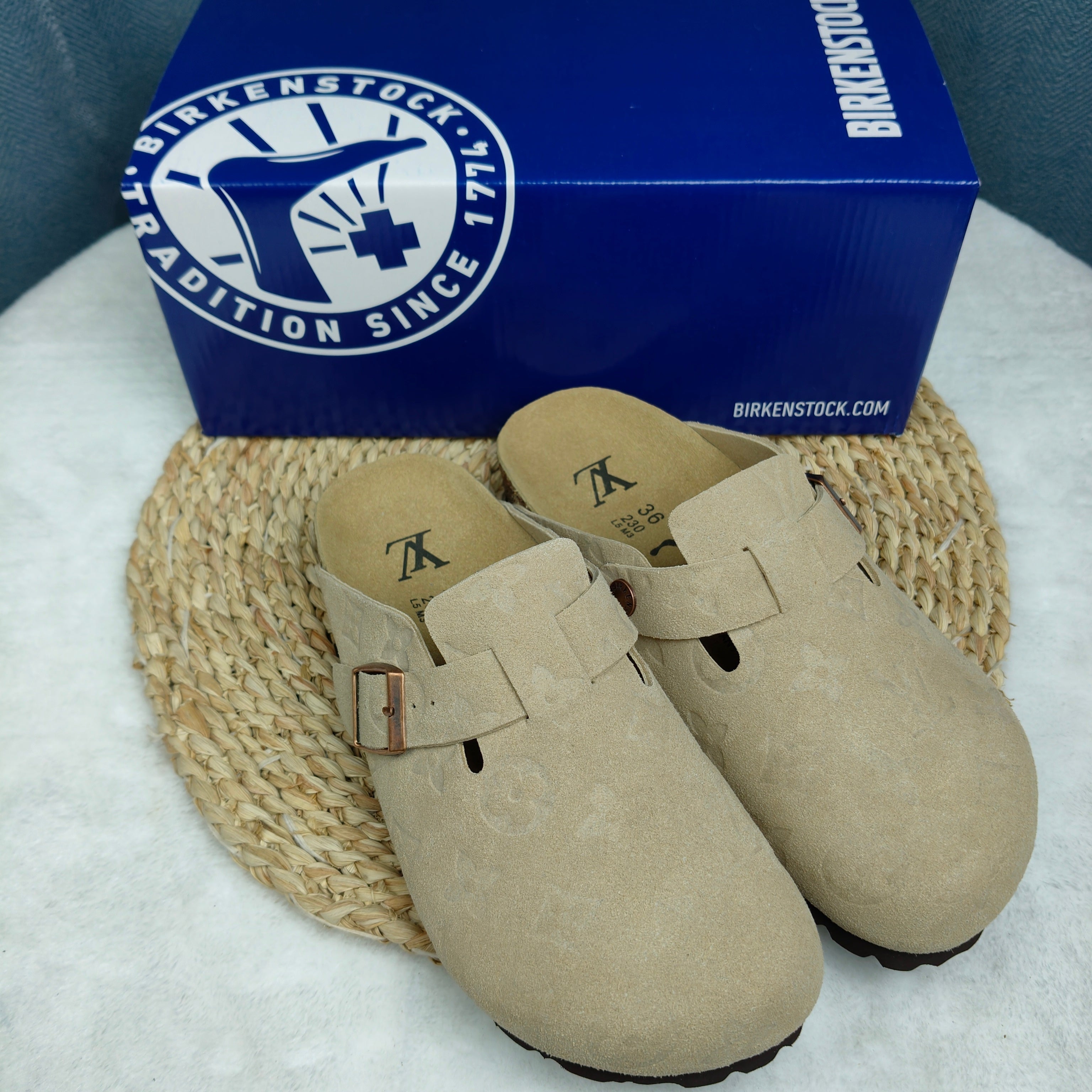 Birkenstock Boston Suede Leather Casual Shoes Joint Edition
