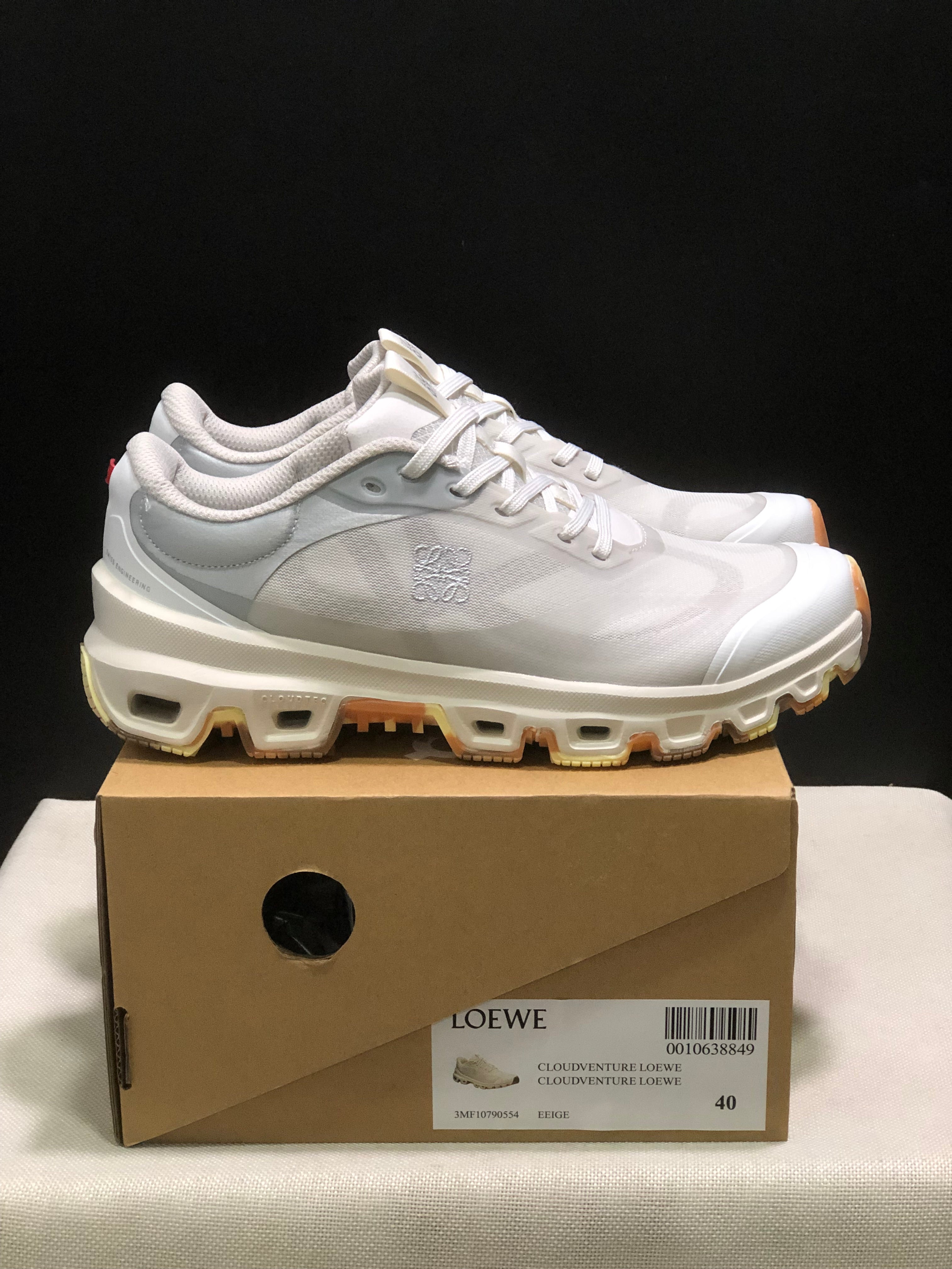 LOEWE x On Running Cloudventure 2.0 Running Shoes Co-Signed Edition Grayish-White