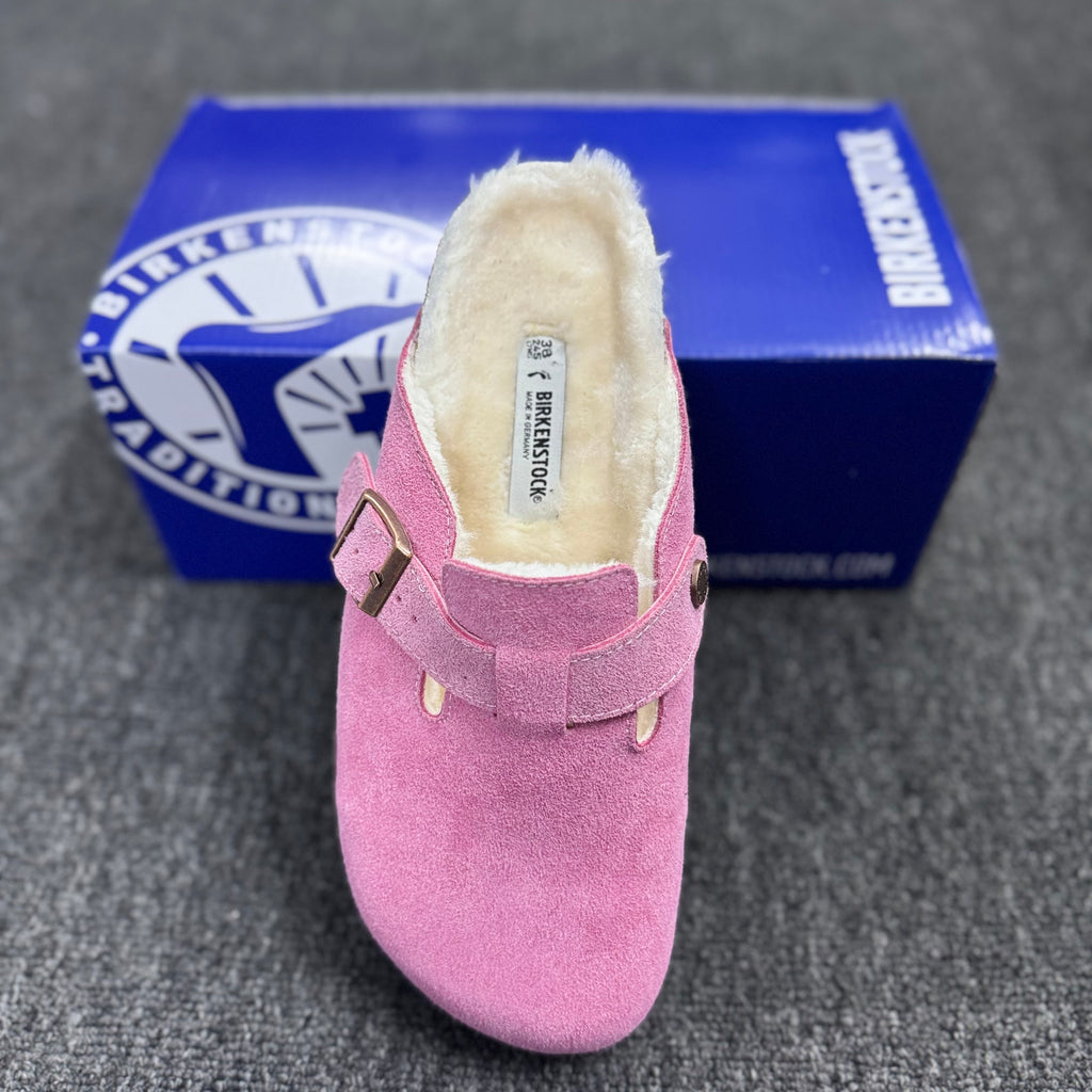 Birkenstock Boston Suede Fleece-Lined Casual Shoes