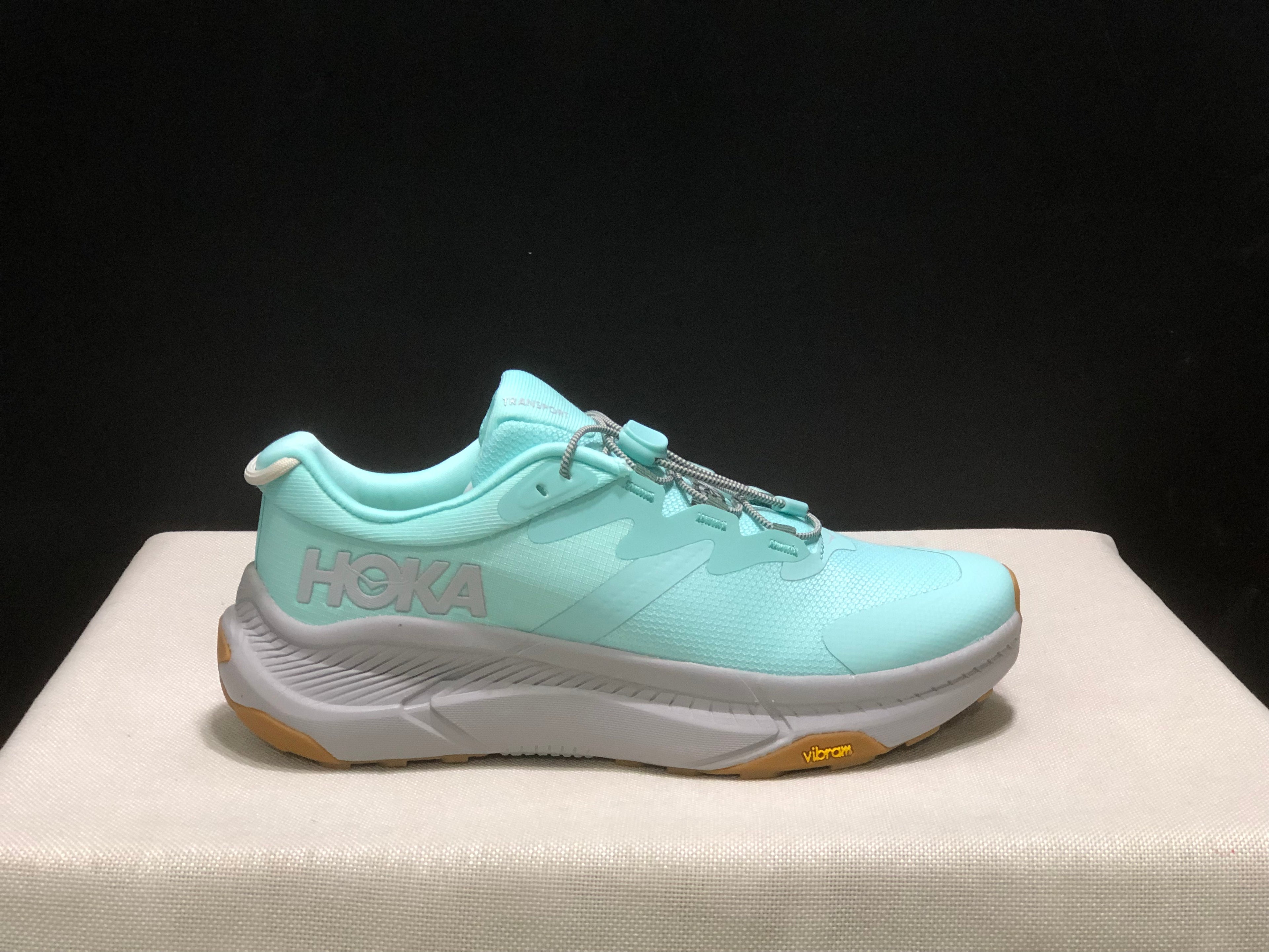 Hoka One One Transport Drawstring Low-top Running Shoes Sneakers Blue