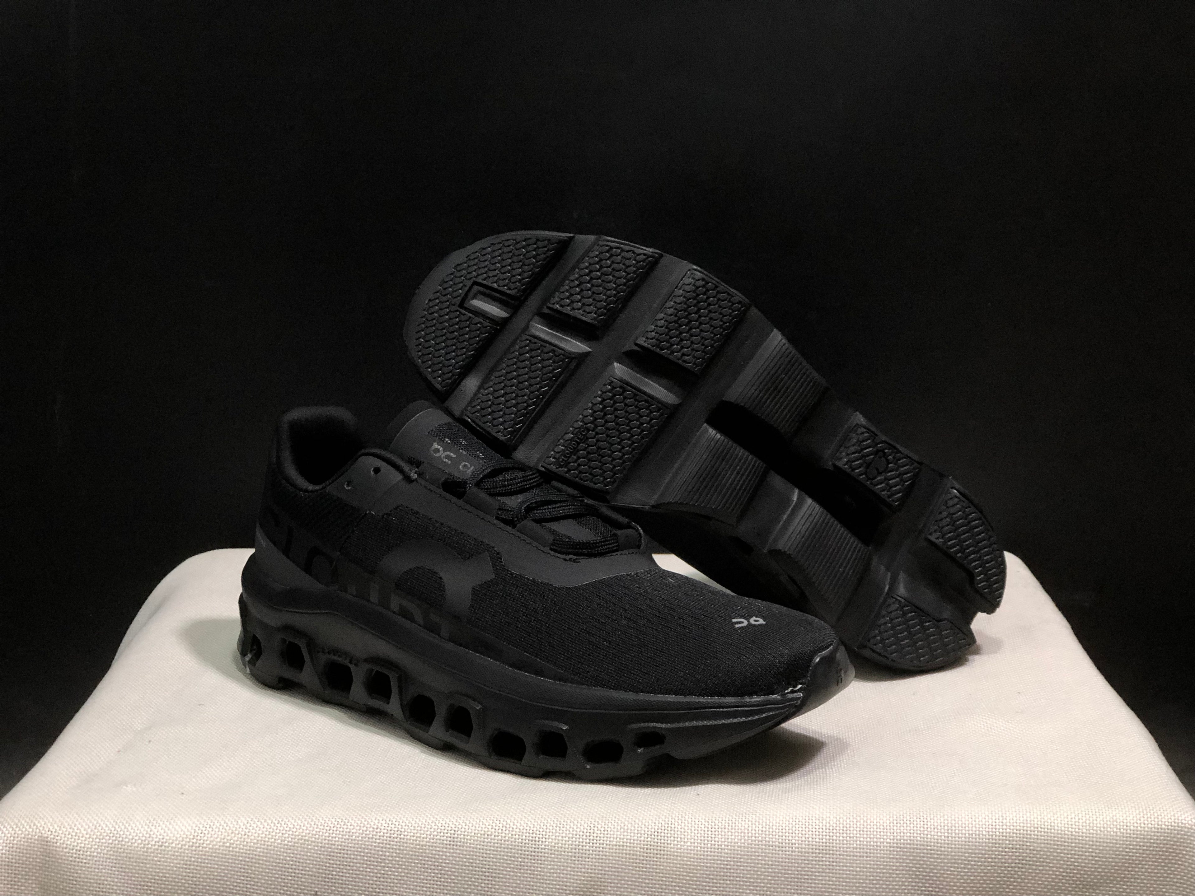On Running Cloudmonster Anti-Slip Running Shoes All Black