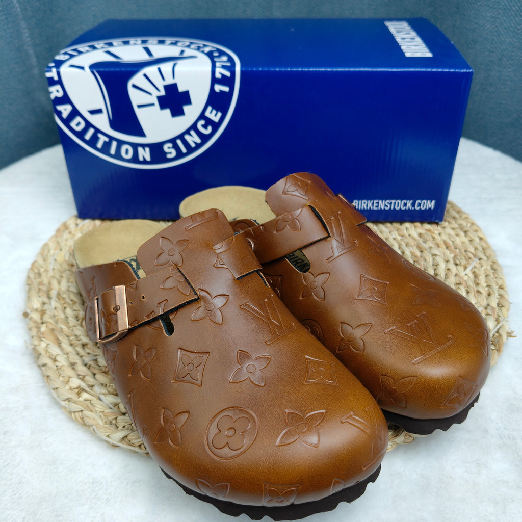 Birkenstock Boston Shiny Leather Casual Shoes Joint Edition