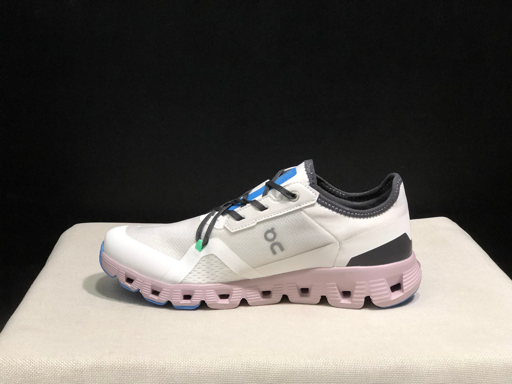 On Running Cloud X 3 AD Comfortable Wear-Resistant Training Shoes Grayish-White/Light Pink
