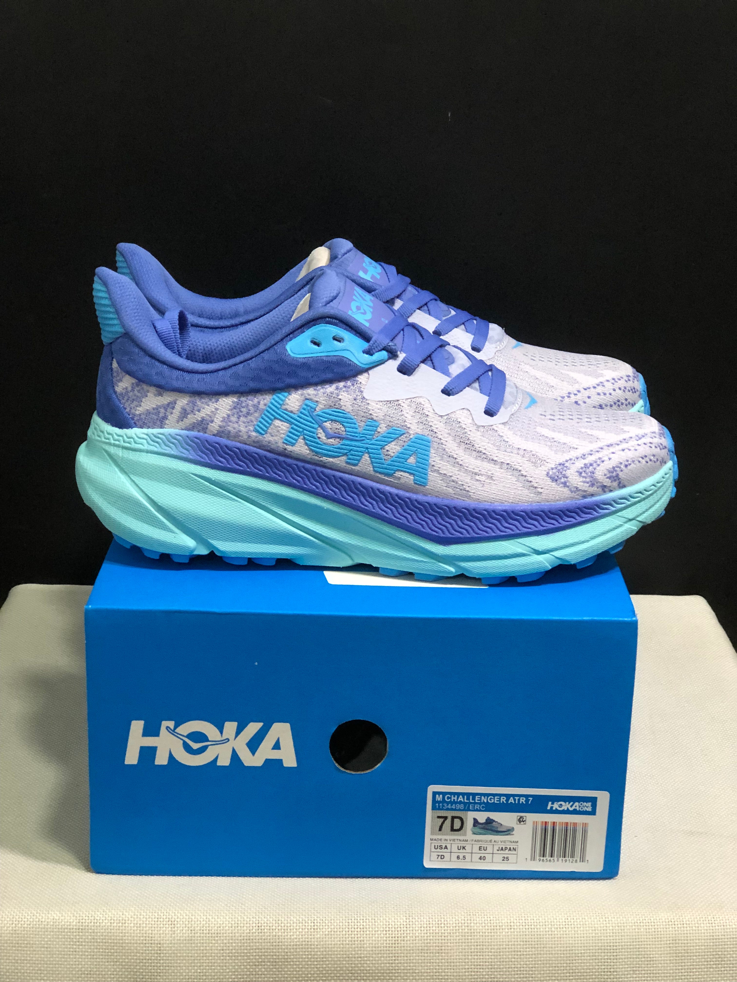 Hoka One One Challenger 7 Shock-absorbing Breathable Running Shoes Sneakers Light Purple