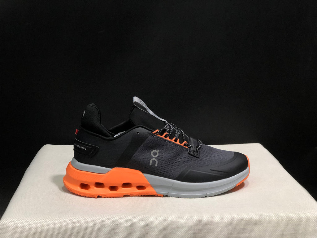 On Running Cloudnova Flux Comfortable Running Shoes Black/Flame