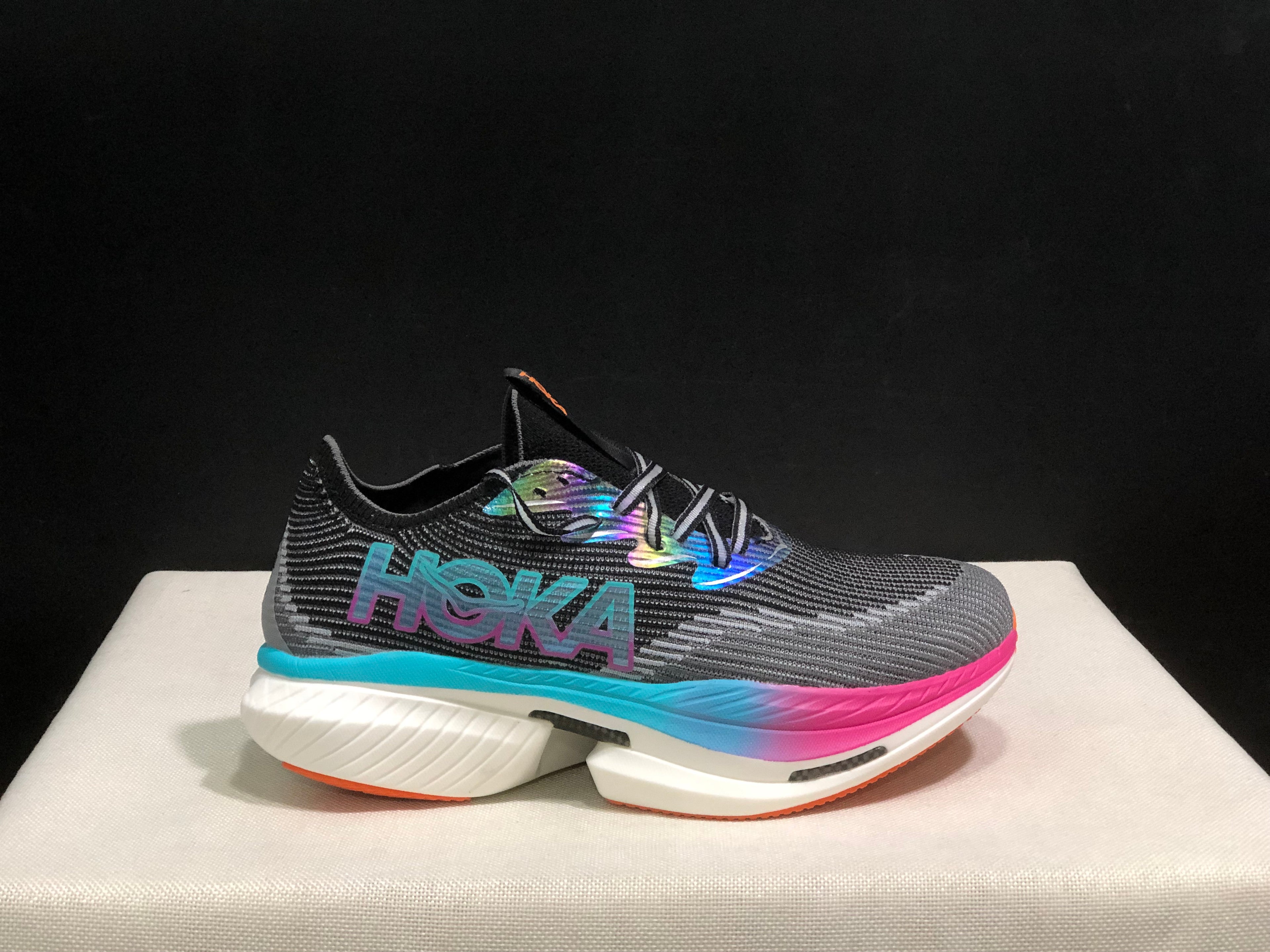 Hoka One One Cielo X1 Black Comfortable Casual Running Shoes Sneakers