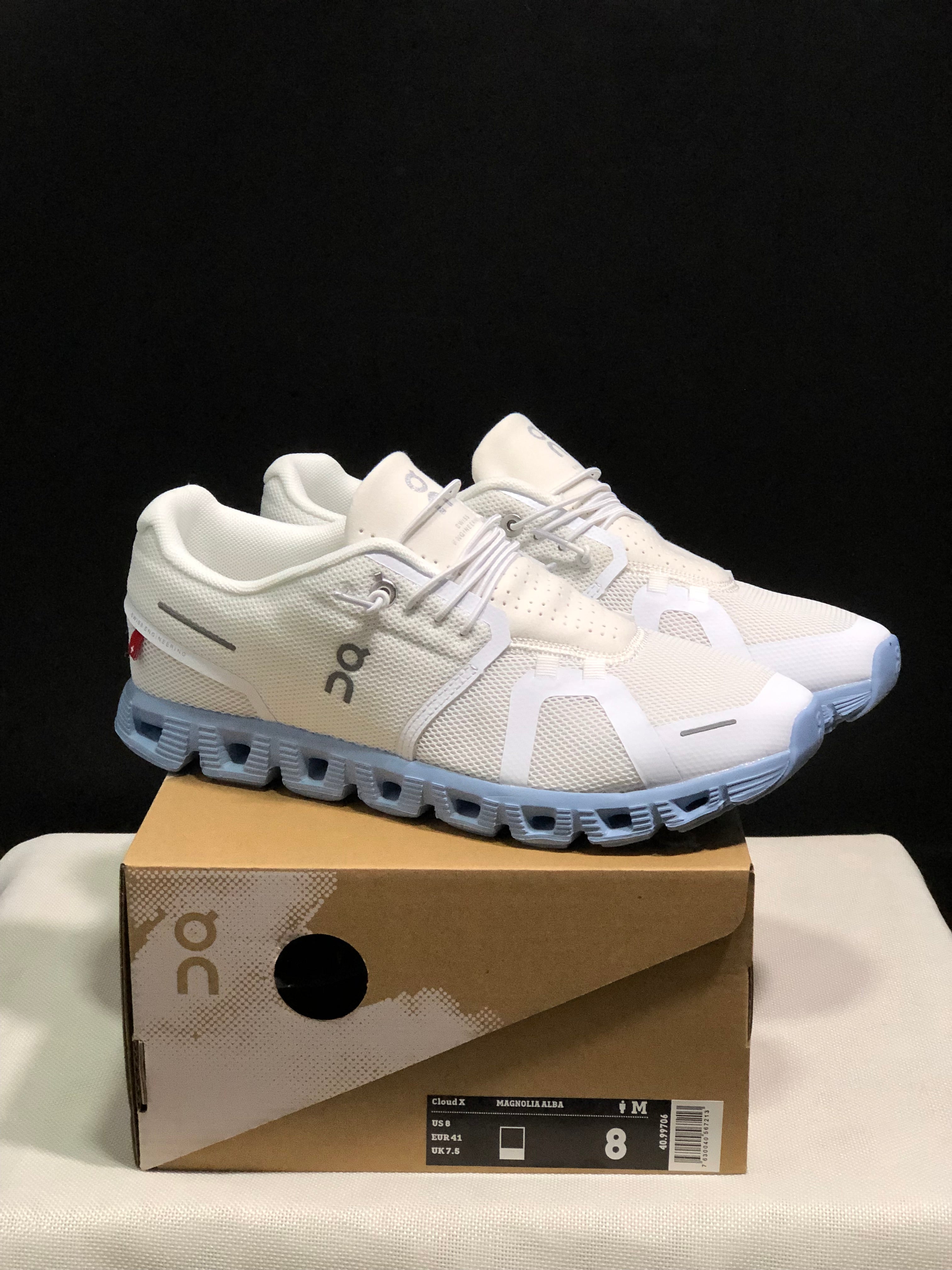 On Running Cloud 5 Lightweight Running Shoes Magnolia Alba