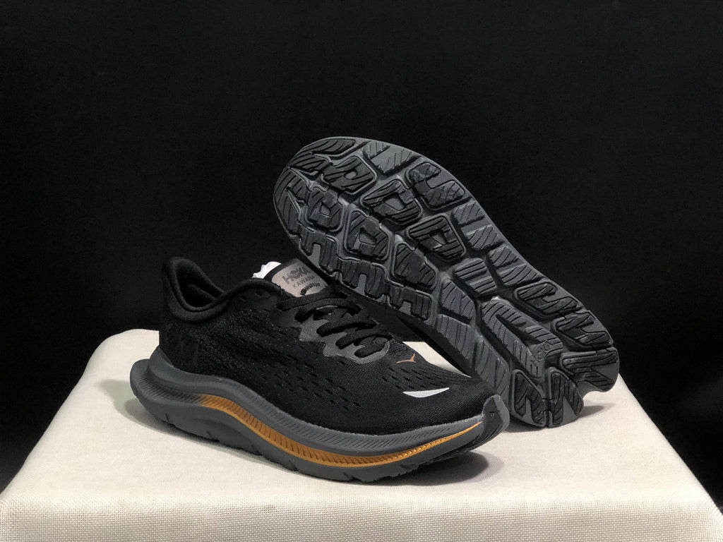 Hoka One One Kawana Cushioning Comfortable Gym Running Shoes Sneakers Black