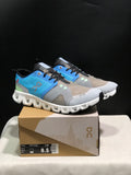 On Running Cloud X Shift Breathable And Shock-Absorbing Lightweight Running Shoes Niagara Blue/Light Khaki