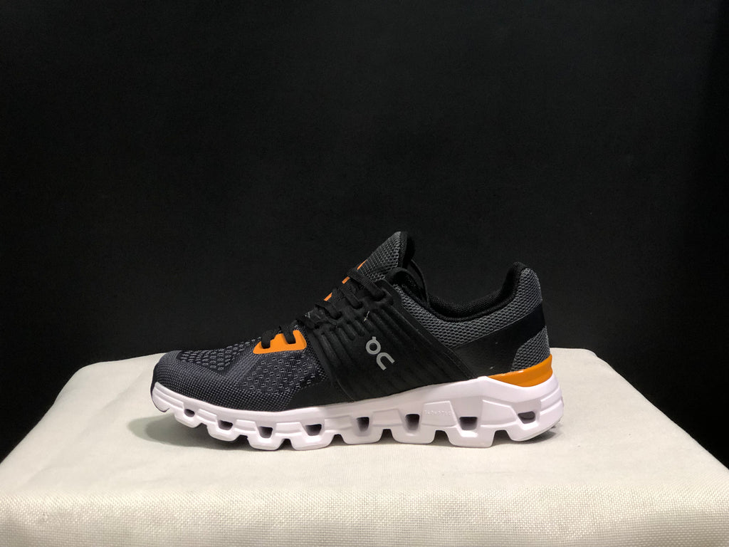 On Running Cloudswift Cushioning Running Shoes Dark Grey/Black/Orange