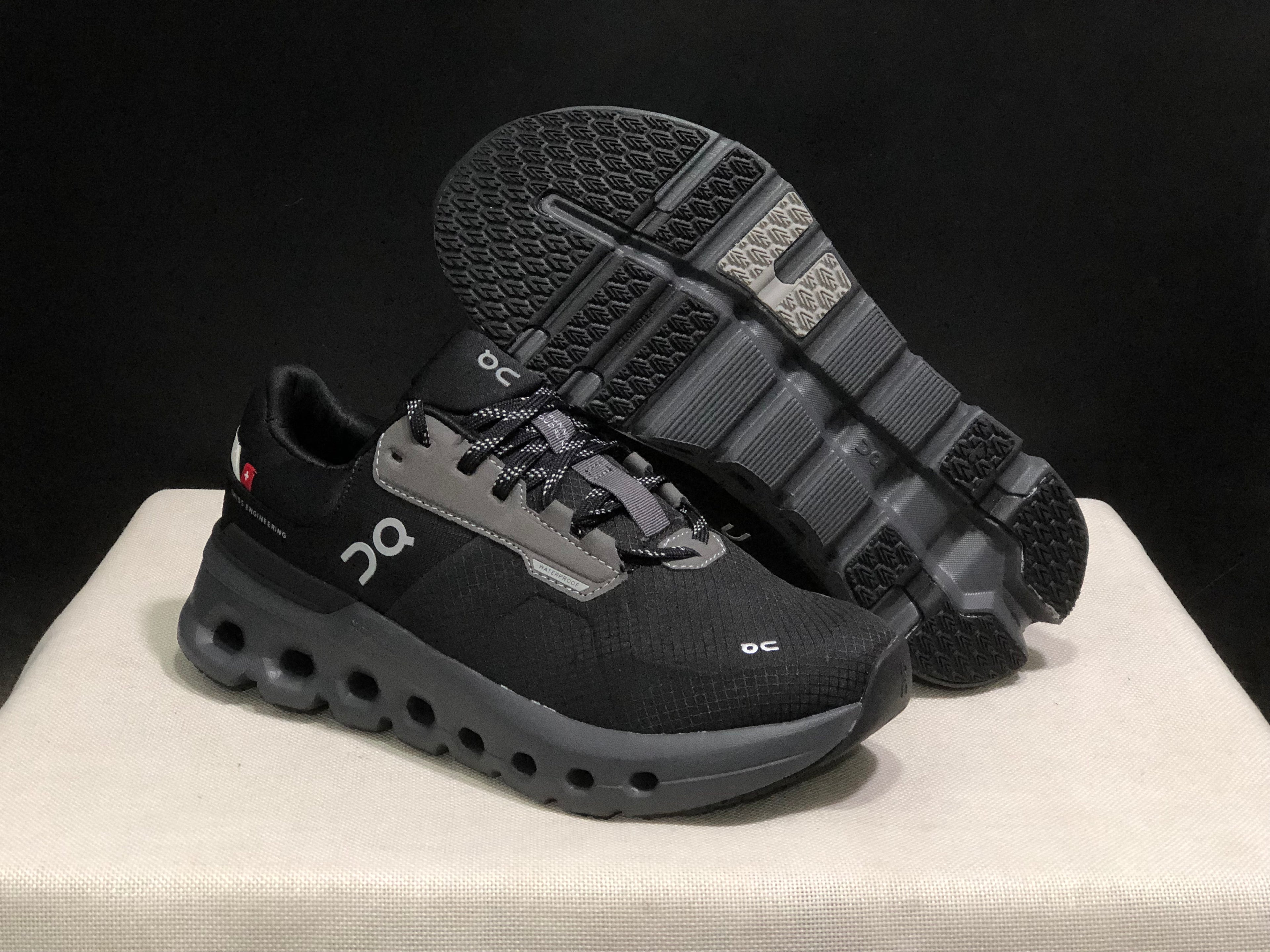 On Running Cloudrunner 2 Waterproof Casual Running Shoes Carbon Black