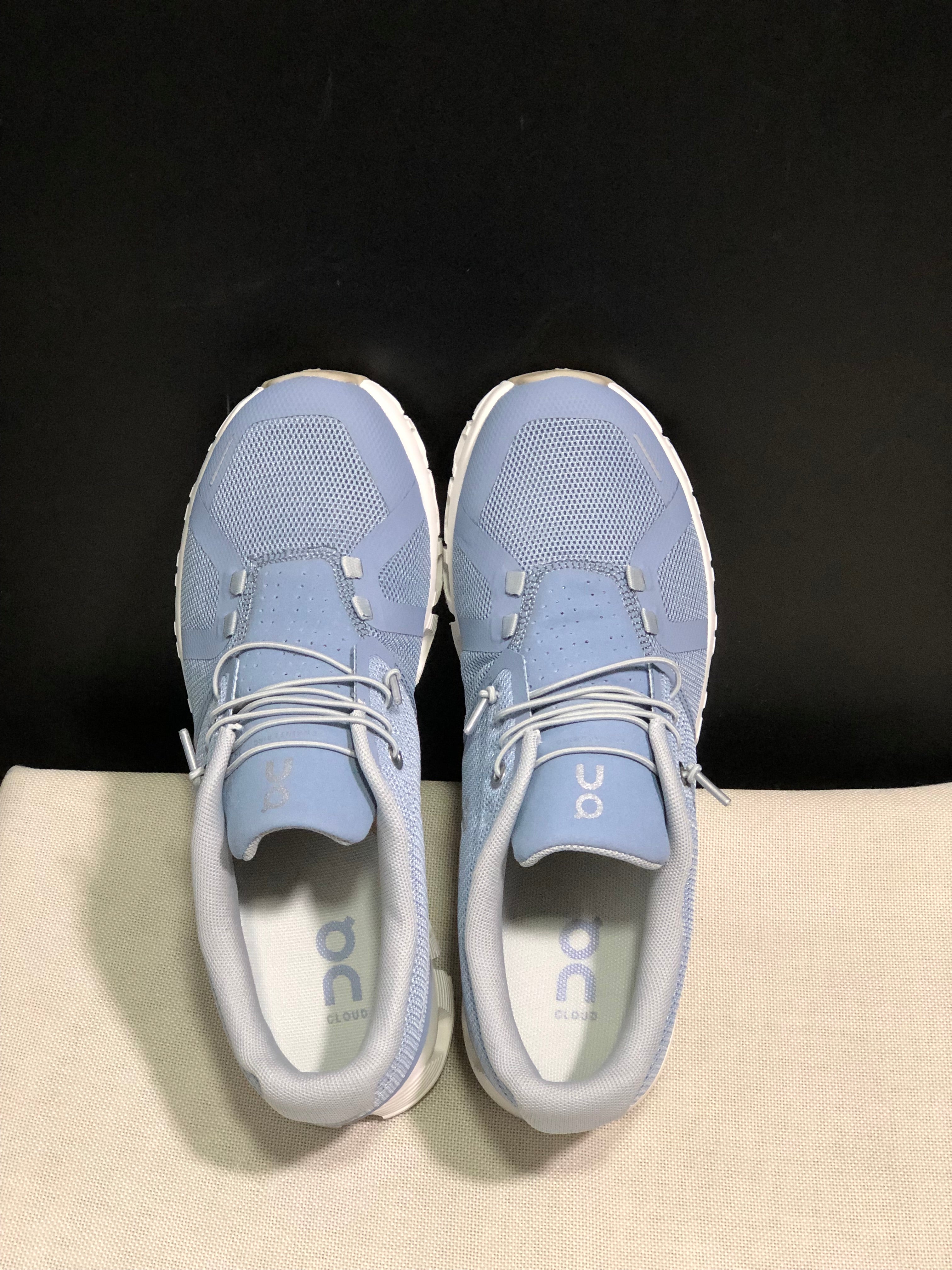 On Running Cloud 5 Lightweight Running Shoes Light Grayish Blue/White