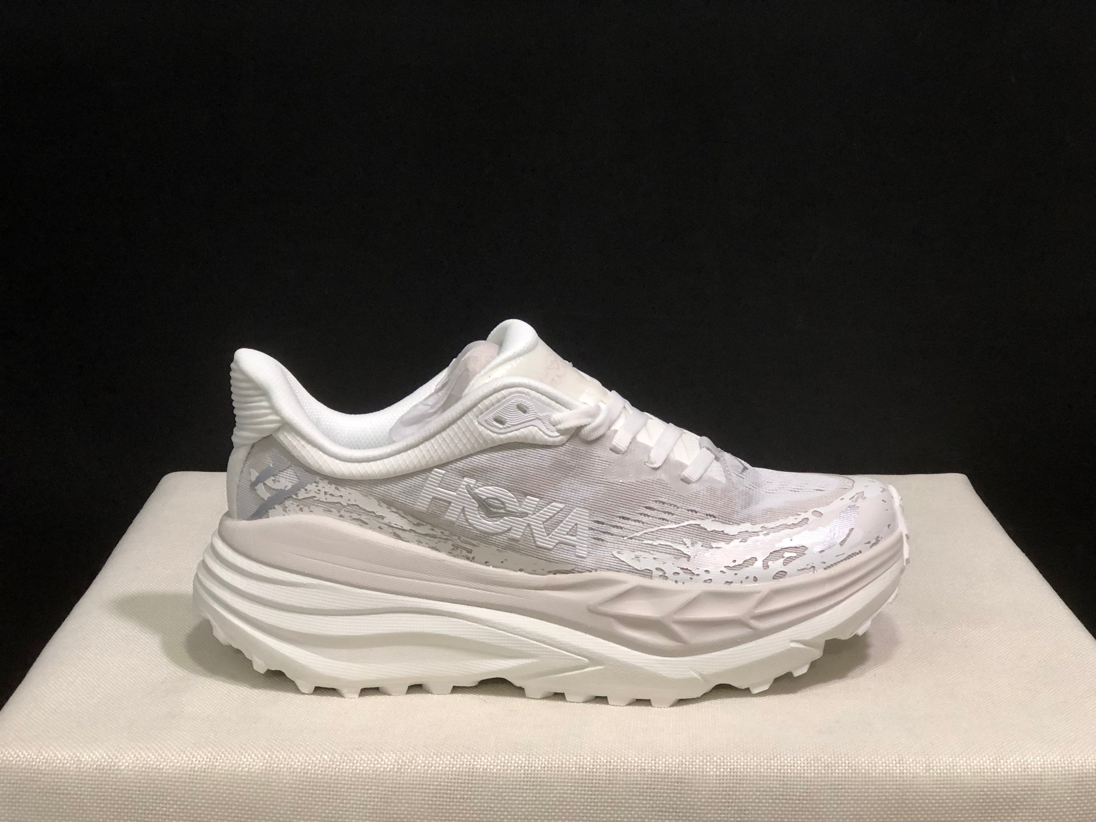 Hoka One One Stinson 7 Comfortable Anti-slip Outdoor Running Shoes Sneakers White